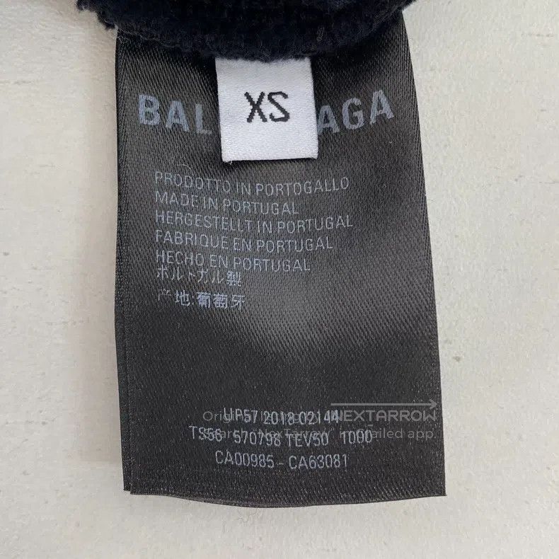 Balenciaga Balenciaga Black Letter Logo Hoodie Size US XS / EU 42 / 0 - 8 Thumbnail