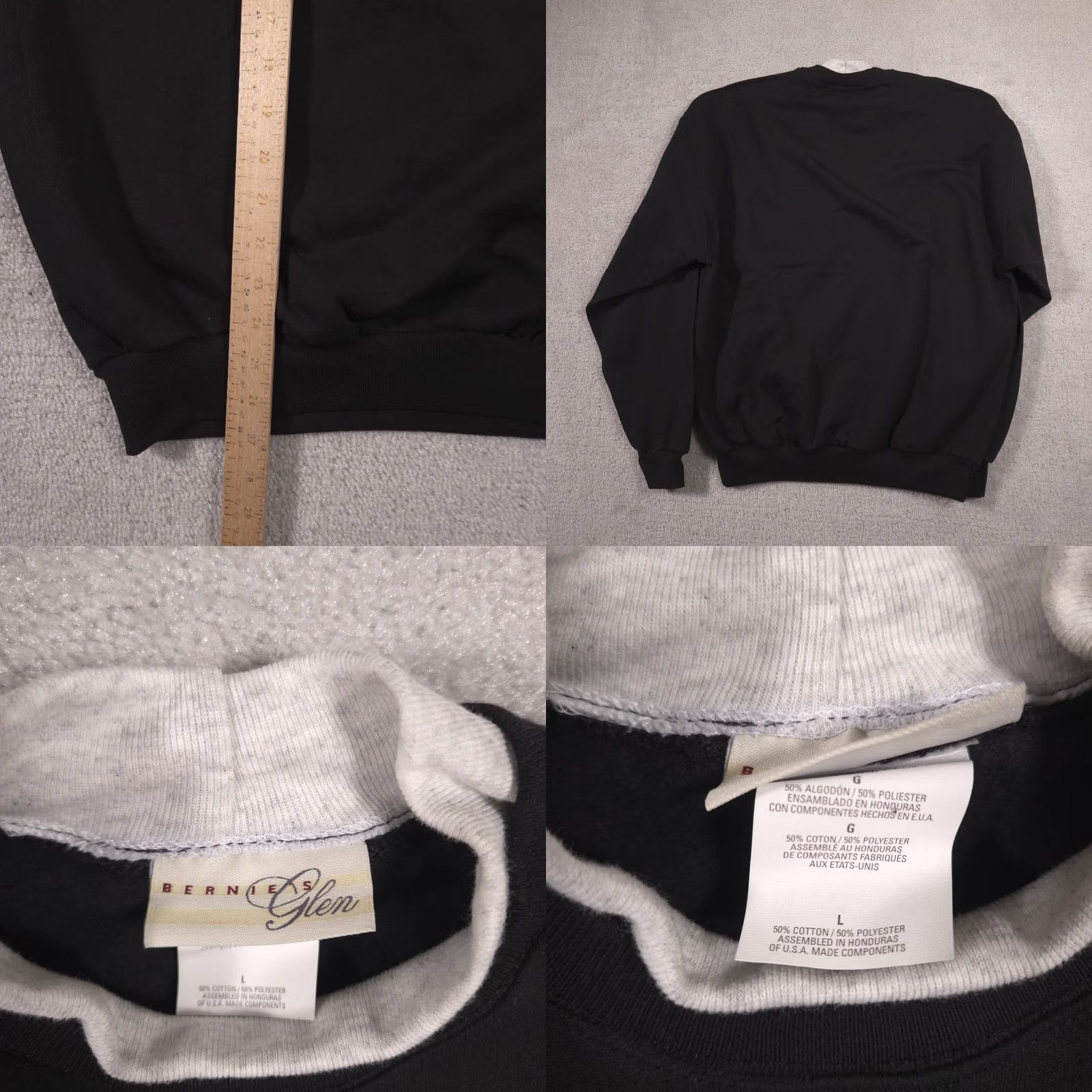 Vintage Bernies Glen Sweatshirt Womens L Black Cardinal Bird Winter Crewneck Pullover Size L / US 10 / IT 46 - 8 Thumbnail