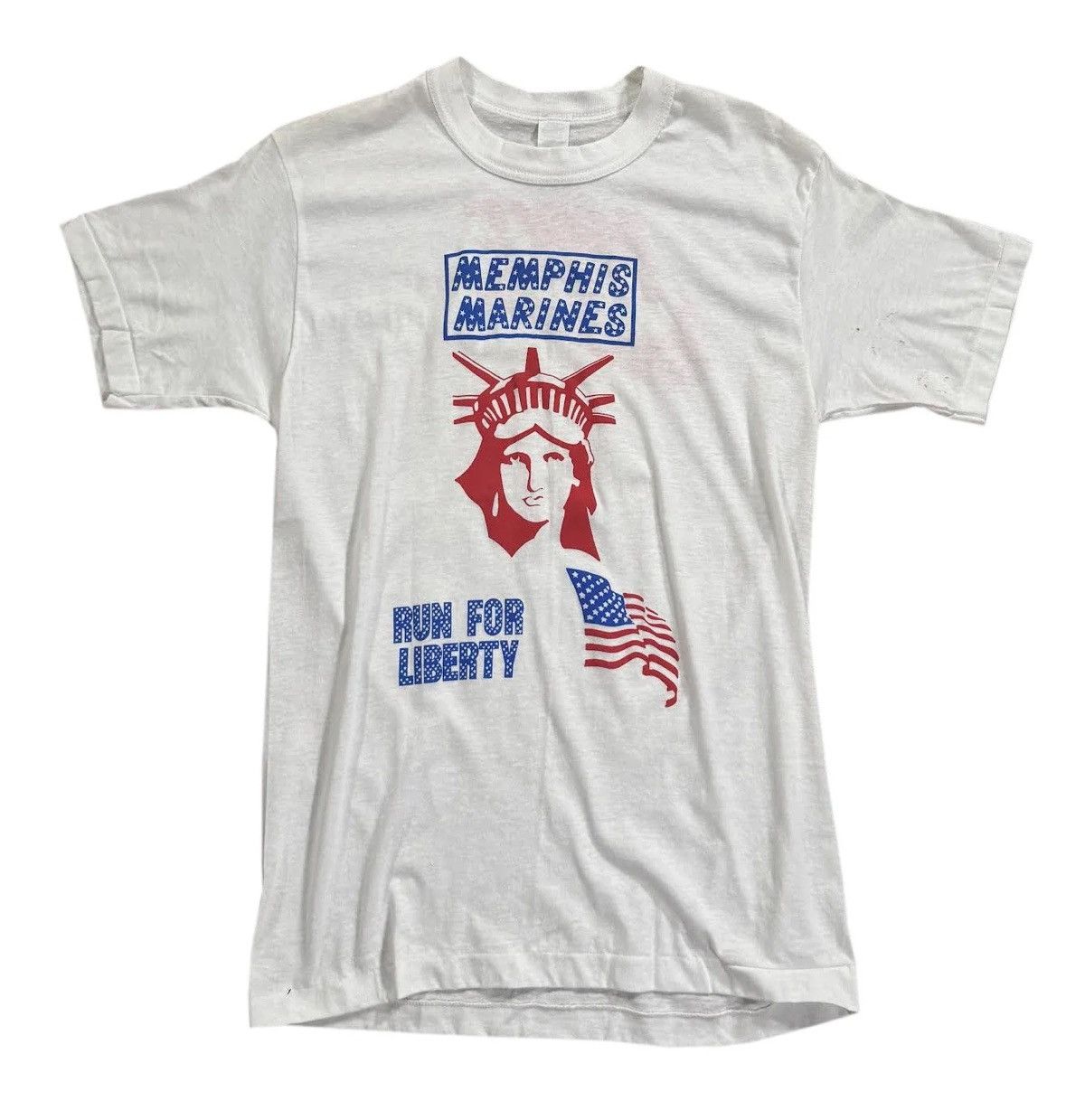 Nike Vintage Nike Memphis Marines Run For Liberty T Shirt Large Size US L / EU 52-54 / 3 - 1 Thumbnail