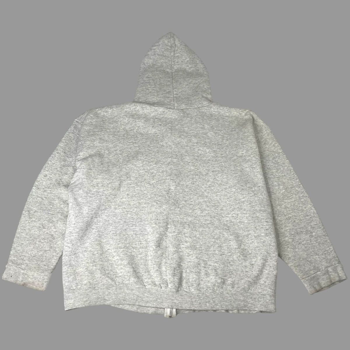 Vintage Vintage 90s blank zip up hoodie Size US XL / EU 56 / 4 - 2 Thumbnail