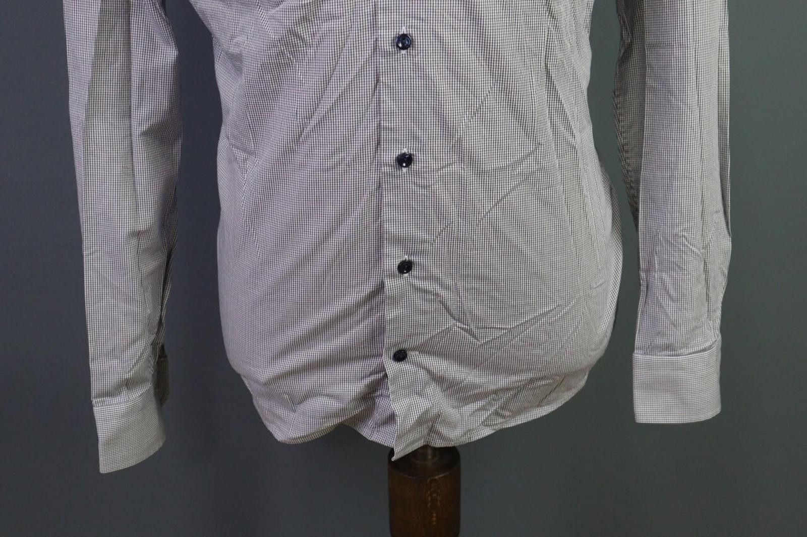 Eton Eton Super Slim Blue Check Button Down Shirt Size 39 / 15.5 Size US M / EU 48-50 / 2 - 3 Thumbnail