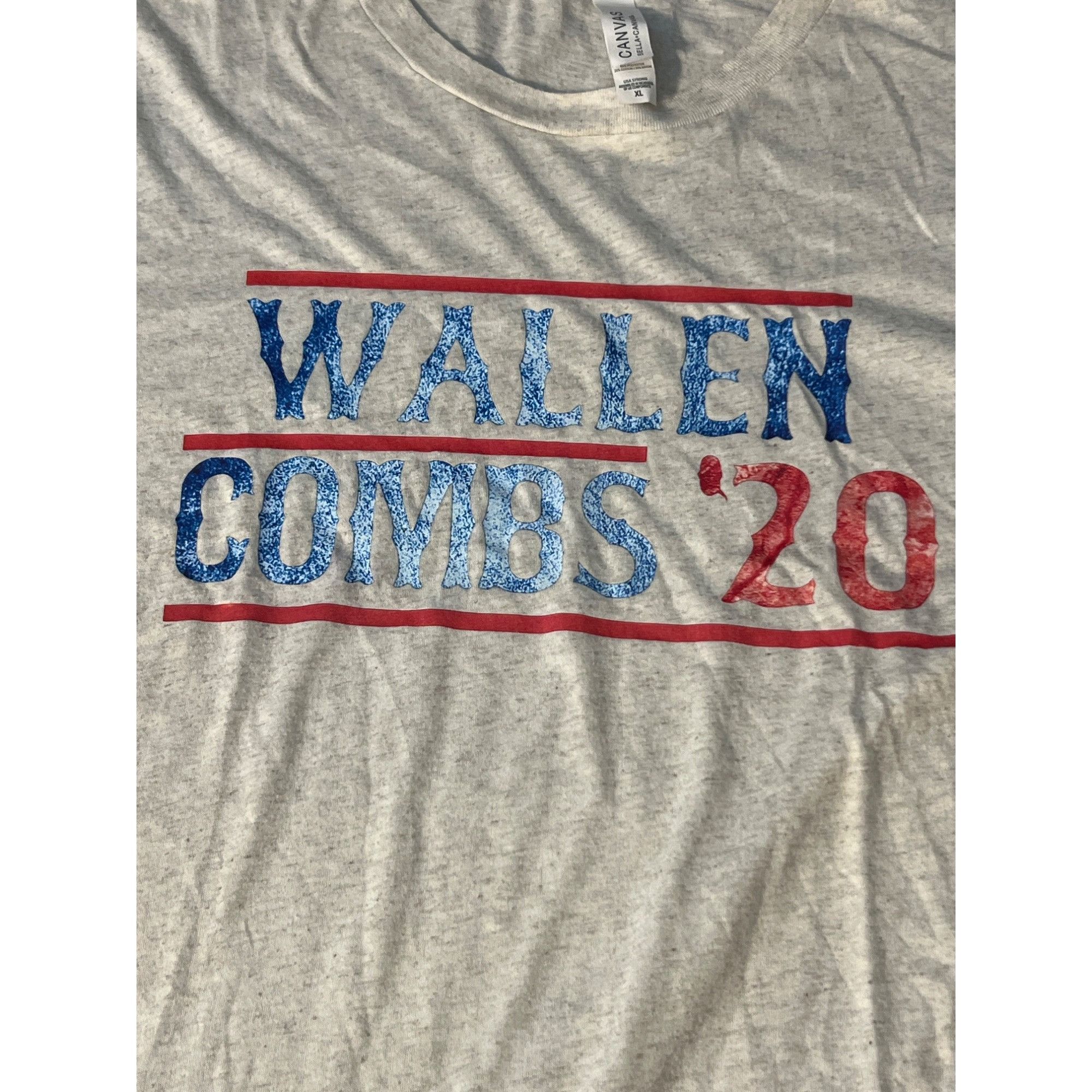 Other Wallen Combs 20 Graphic T-Shirt Bella Canvas Oatmeal Luke Mo Size XL / US 12-14 / IT 48-50 - 2 Thumbnail