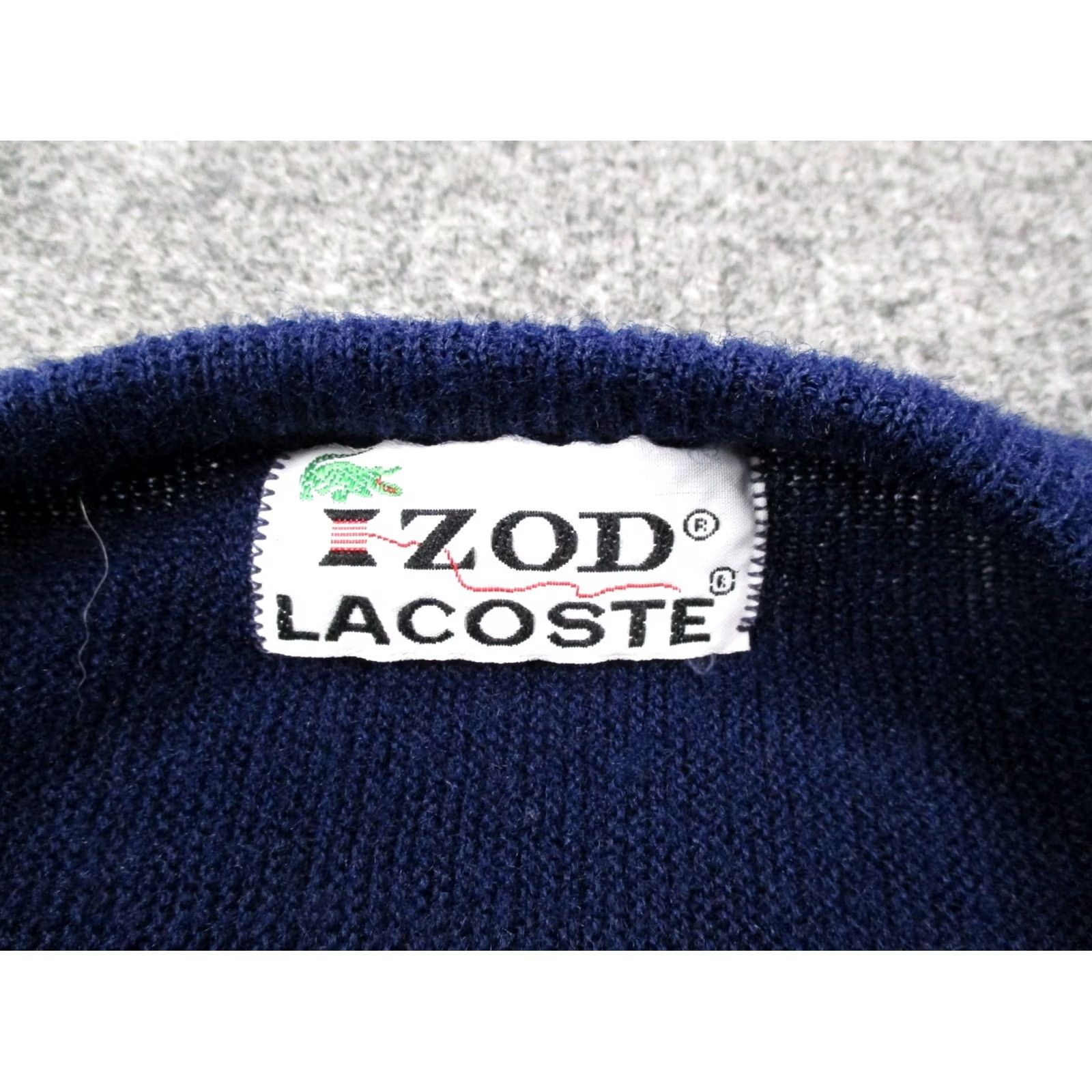 Izod VINTAGE Izod Lacoste Sweater Mens XL Blue Pullover Knit Stretch Casual 70s 80s Size US XL / EU 56 / 4 - 7 Thumbnail