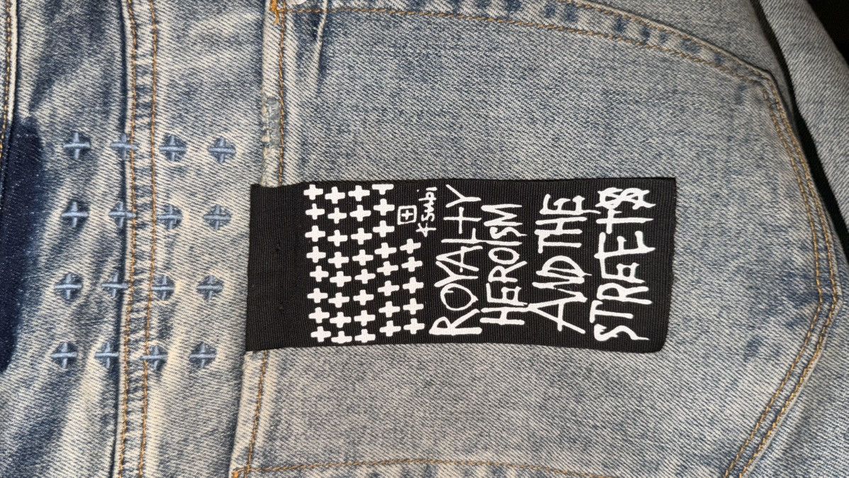 Ksubi Ksubi Van Winkle Distressed Jeans Flame Skull Wash Size US 40 / EU 56 - 3 Thumbnail