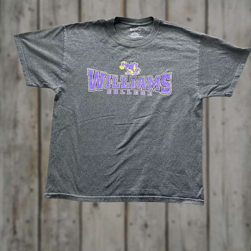 Champion Champion Shirt Mens L Gray Williams College Graphic Crewneck Cotton Jersey Size US L / EU 52-54 / 3 - 1 Thumbnail