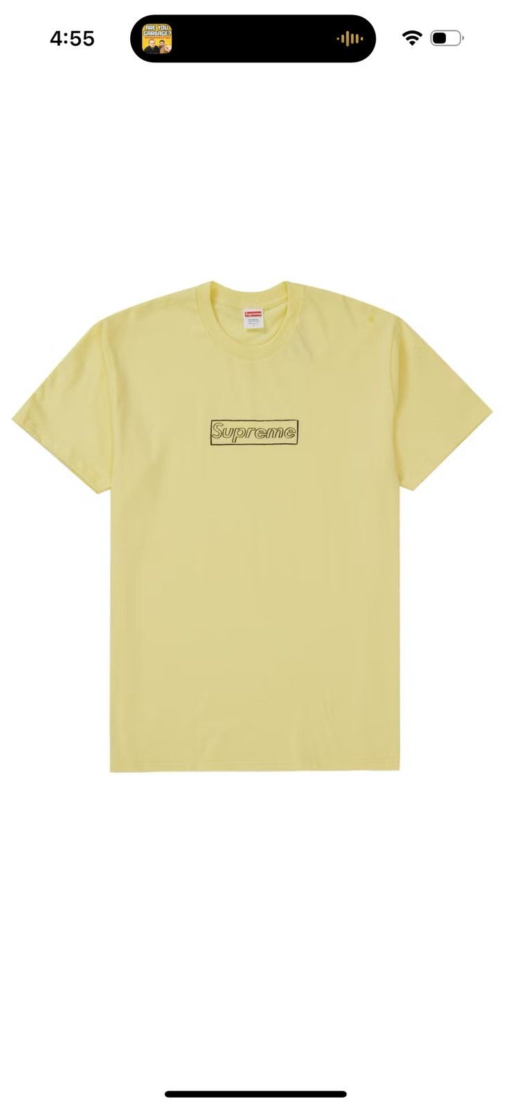 Kaws × Supreme Supreme X Kaws Chalk Bog Logo Yellow Size US L / EU 52-54 / 3 - 1 Thumbnail