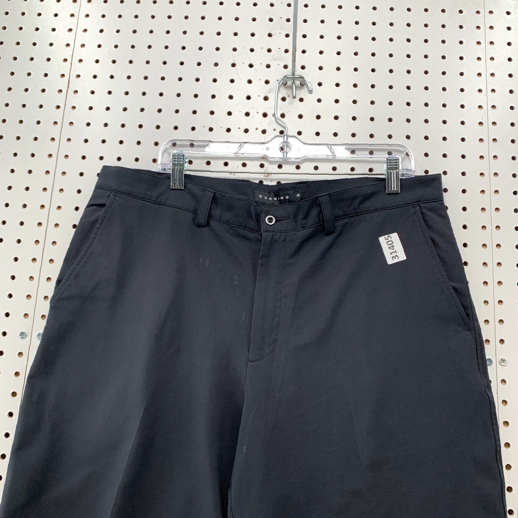 Vintage Dunning Golf Chino Shorts Mens 38x9 Black Casual Shirt Size US 38 / EU 54 - 2 Thumbnail