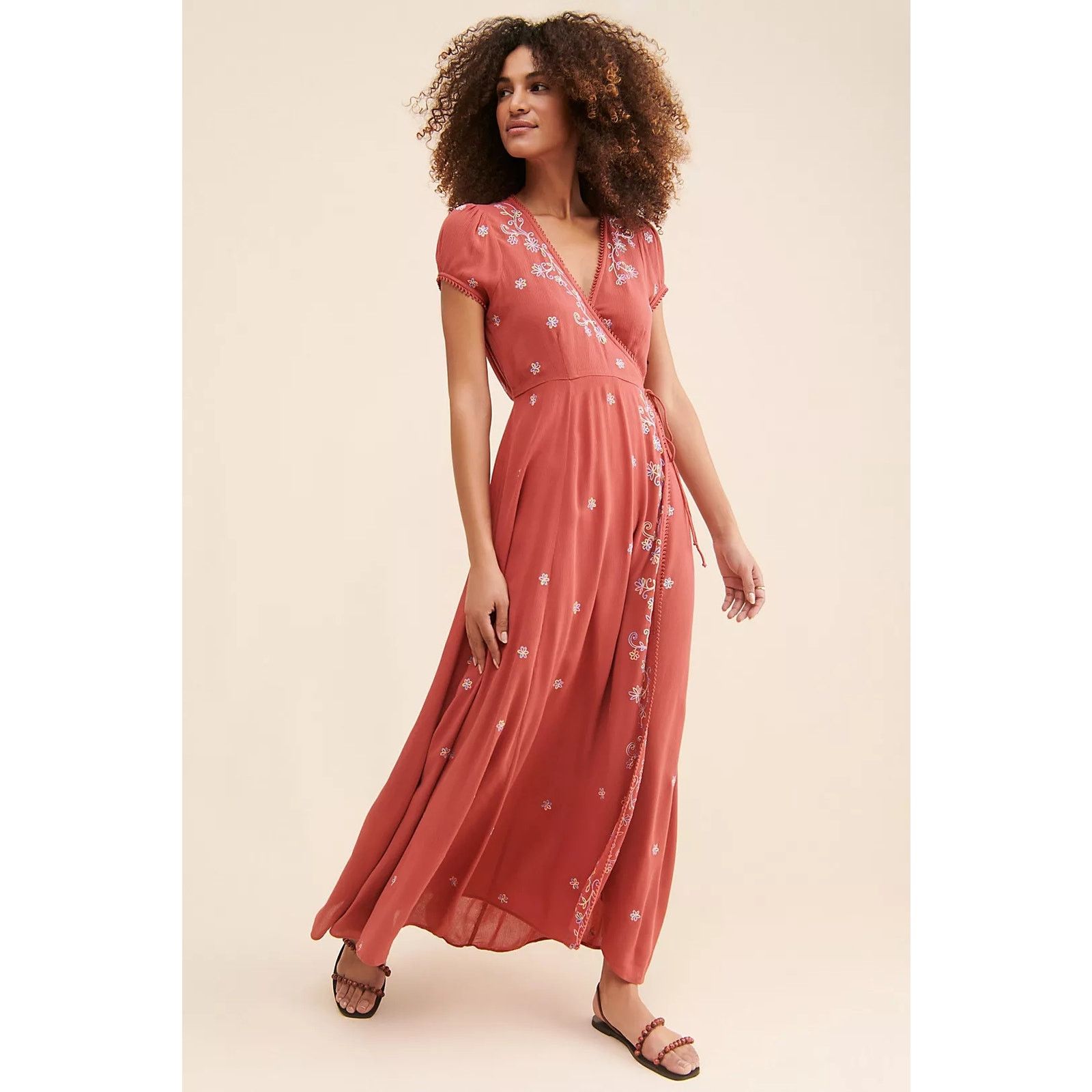 Free People NWT Free People Mia Wrap Boho Floral Maxi Dress $168 X-SMALL Size XS / US 0-2 / IT 36-38 - 5 Thumbnail
