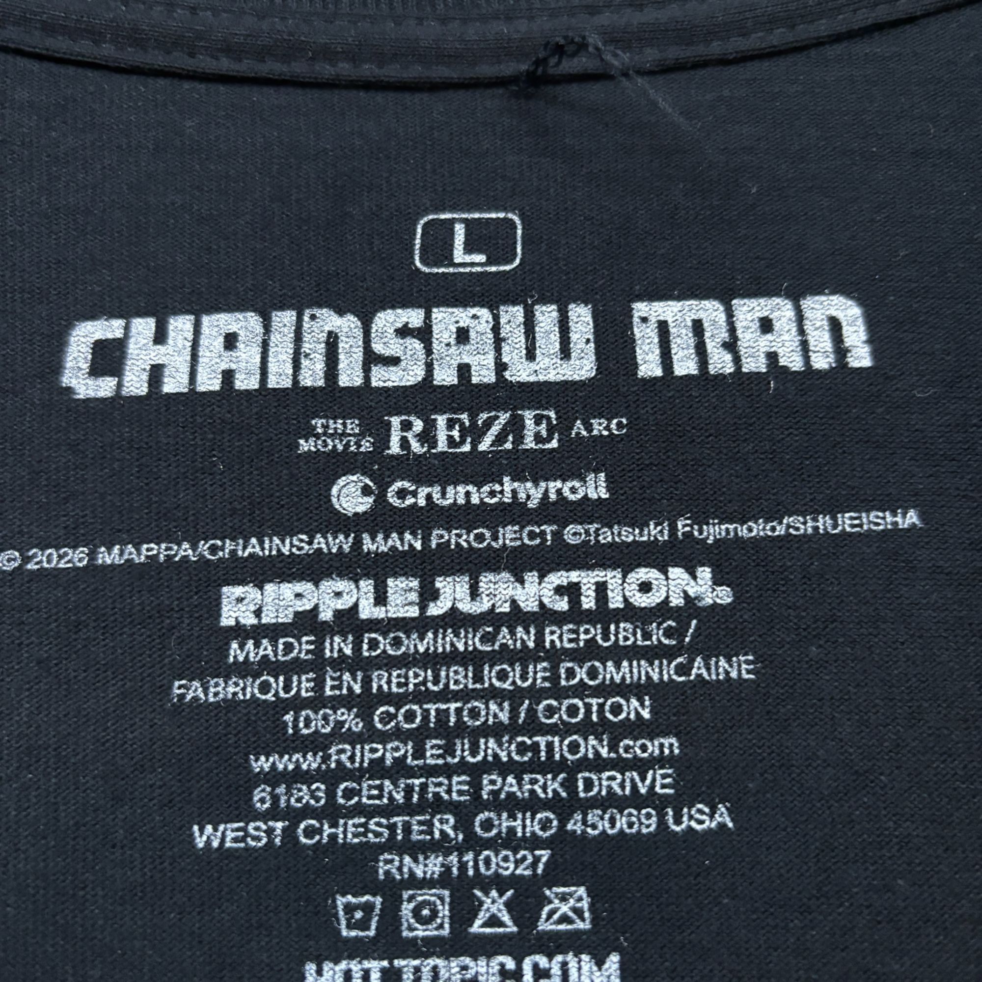 Ripple Junction Reze the Bomb Devil Chainsaw Man The Movie Reze Arc Tee L Size US L / EU 52-54 / 3 - 4 Thumbnail