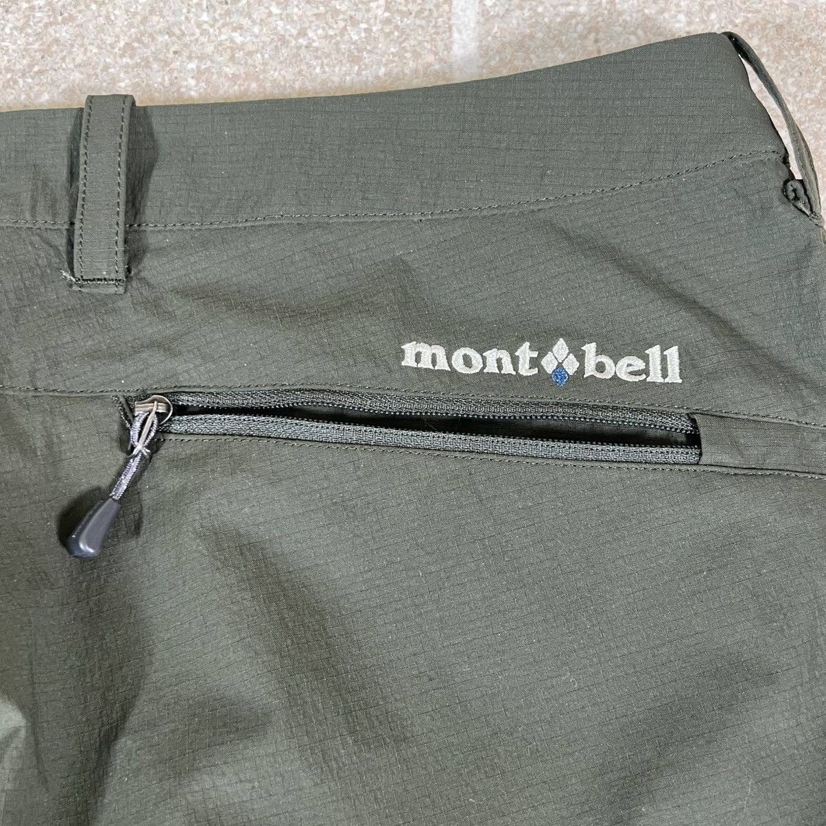 Montbell Montbell Pant M Green Nylon Windbreaker Gorpcore Hiking Size US 29 - 5 Thumbnail