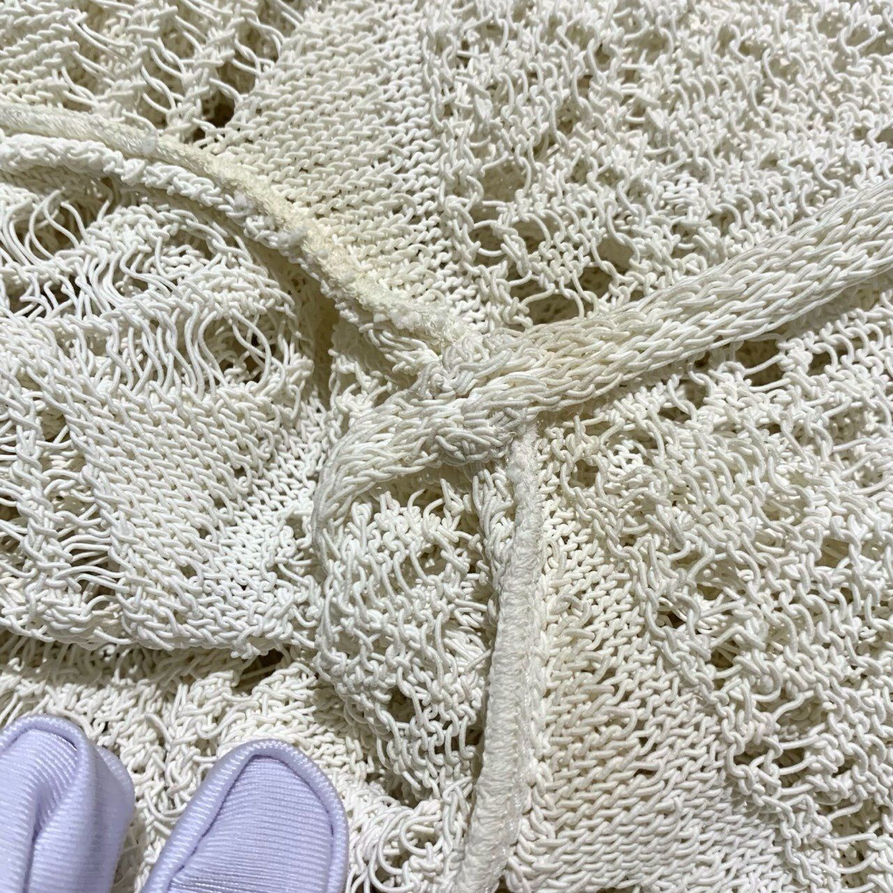 Alexander McQueen Alexander Mcqueen Ivory Lace Cutout Knit Button-Up Cardigan Size S / US 4 / IT 40 - 3 Thumbnail