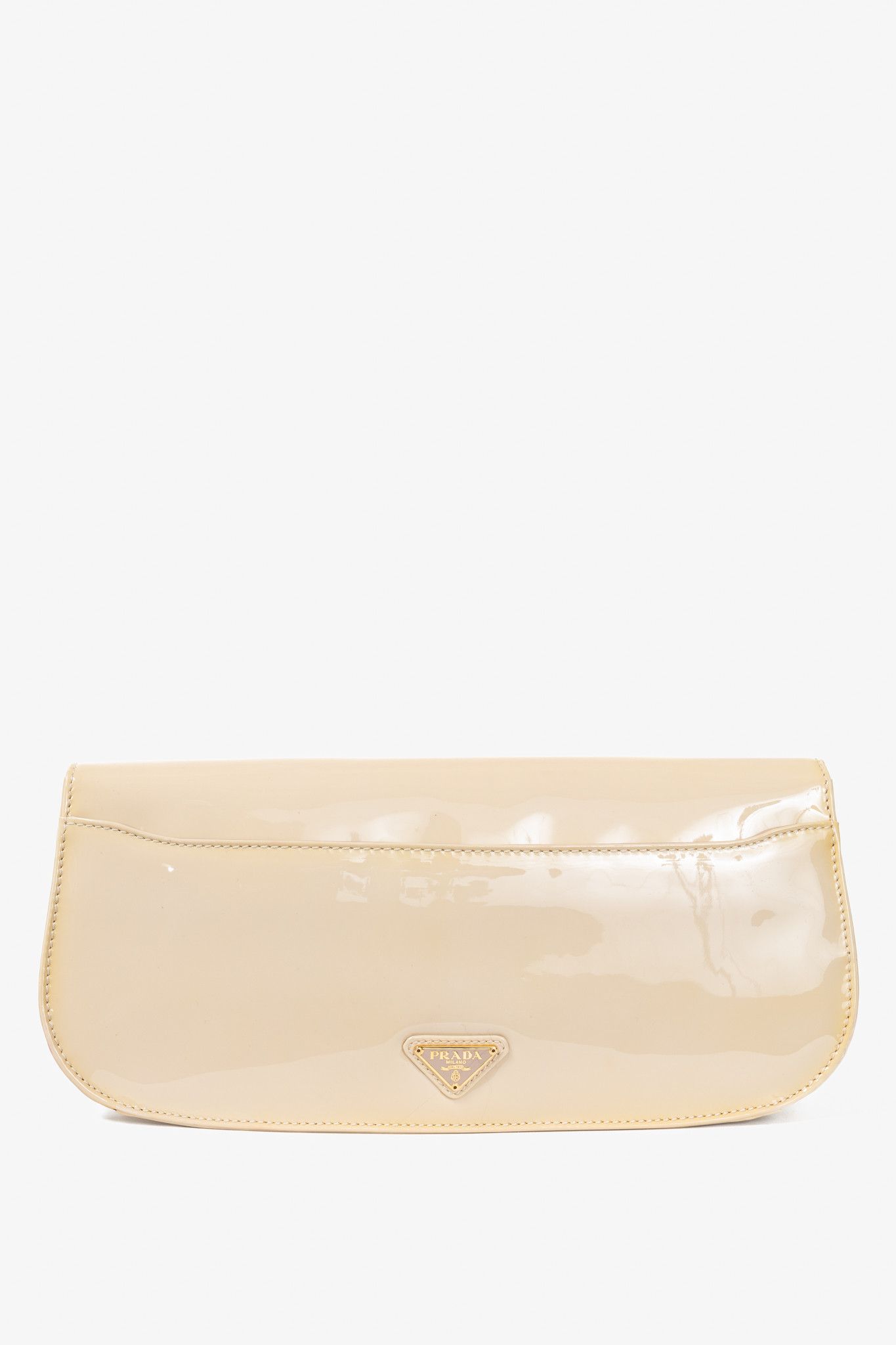 Prada Prada Cammeo Vernice Leather Oversized Clutch Size ONE SIZE - 4 Thumbnail