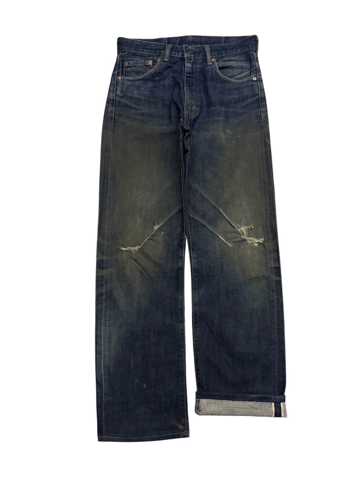 Levi's Vintage Clothing Vintage 90s Levi’s 551Z-XX Big E Talon Selvedge Denim Jeans Size US 30 / EU 46 - 2 Thumbnail