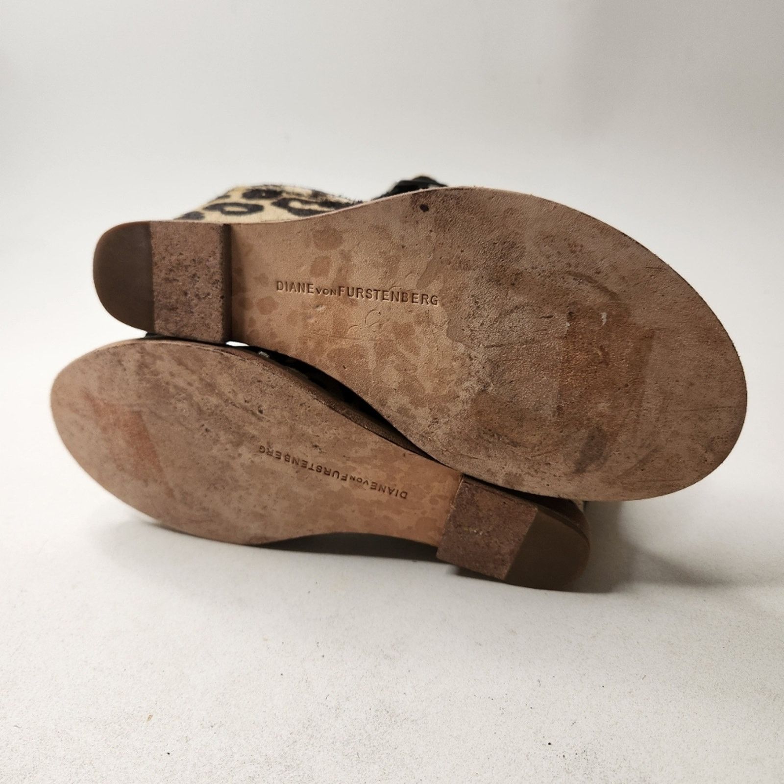 Diane von Furstenberg Diane Von Furstenberg Dagga Wedge Leopard Sandal Size 6.5 Size US 6.5 / IT 36.5 - 7 Thumbnail