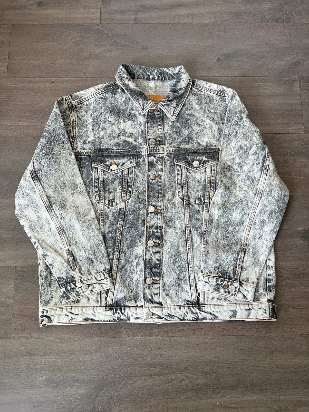 Martine Rose Unreleased Sample Martine Rose Acid Washed Denim Jacket ...