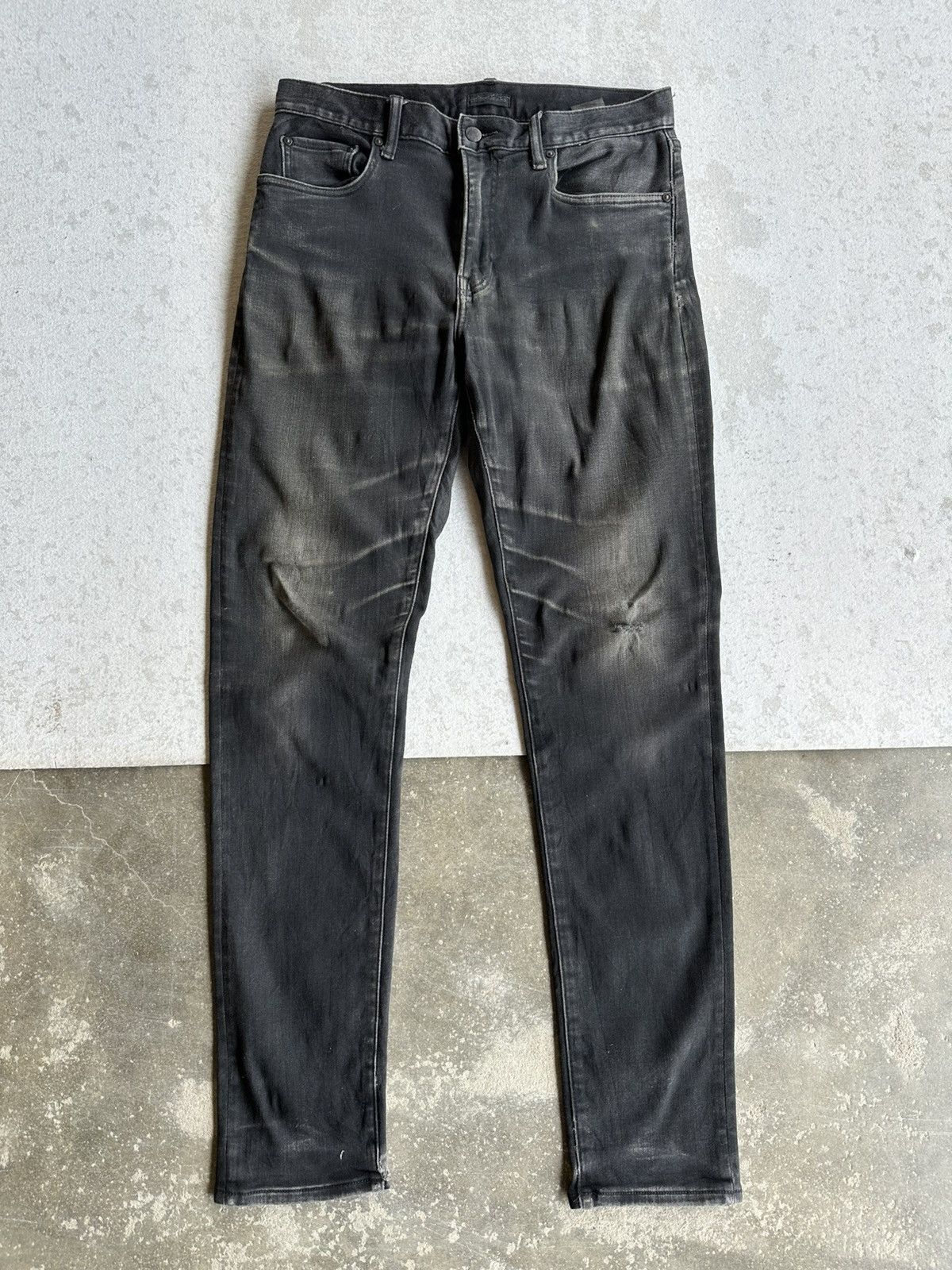 Japanese Brand UNIQLO Japan Jeans Heattech Black Pants W31 L31 Size US 31 - 1 Thumbnail