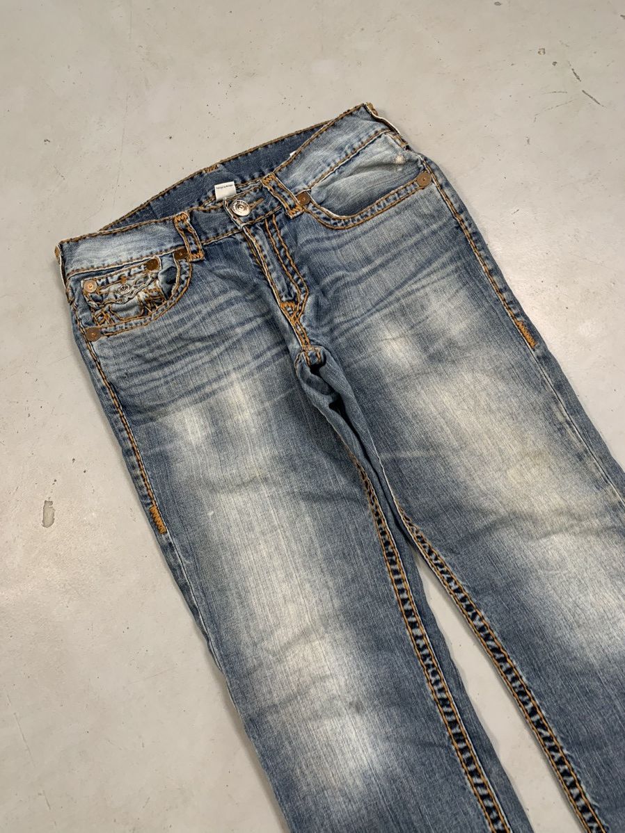 True Religion Vintage true religion thread embroidered straight denim Size US 36 / EU 52 - 8 Thumbnail