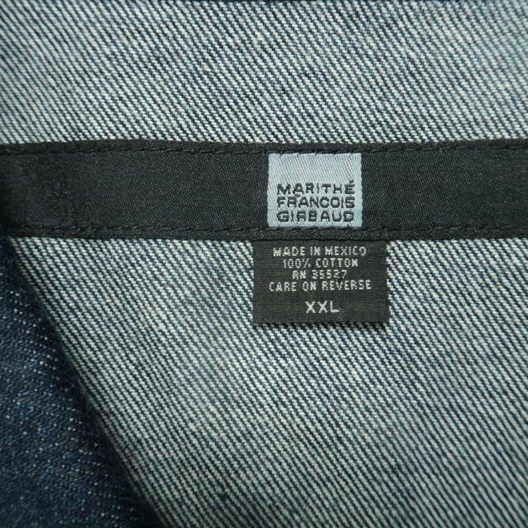 Denime VINTAGE Girbaud Jacket Mens 2XL Blue Denim Trucker Jacket Overcoat Casual Hip Hop Y2K Size US XXL / EU 58 / 5 - 4 Thumbnail