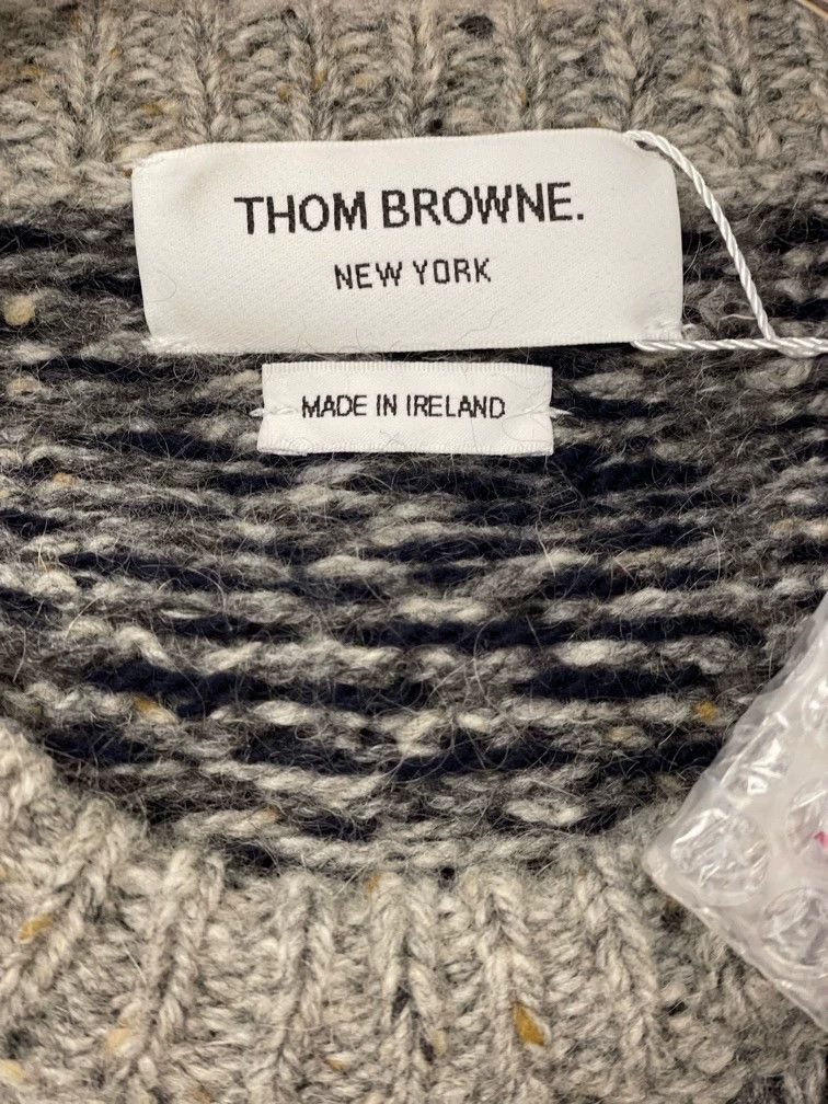 Thom Browne Thom browne Gray Tibetan blue plaid hem colorful stripe rou Size US L / EU 52-54 / 3 - 5 Thumbnail