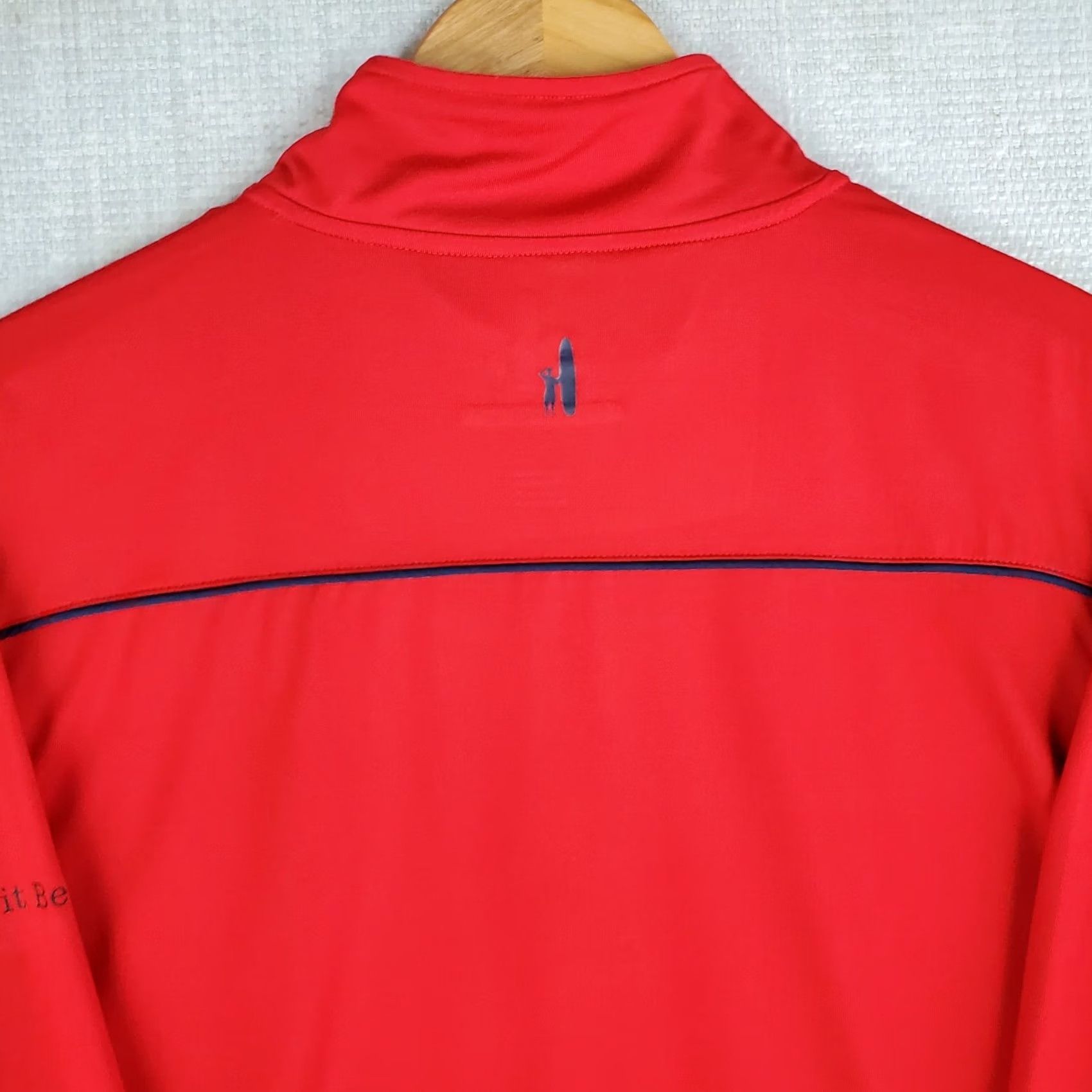 johnnie-O johnnie-O Red Prep-Formance 1/4 Zip Golf Shirt Large Mens Size US L / EU 52-54 / 3 - 6 Thumbnail