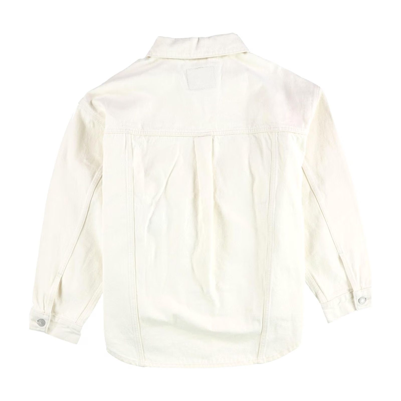 Levi's VINTAGE Levi's Womens Trucker Shacket Jean Jacket ivory M Size 32" / US 10 / IT 46 - 2 Thumbnail