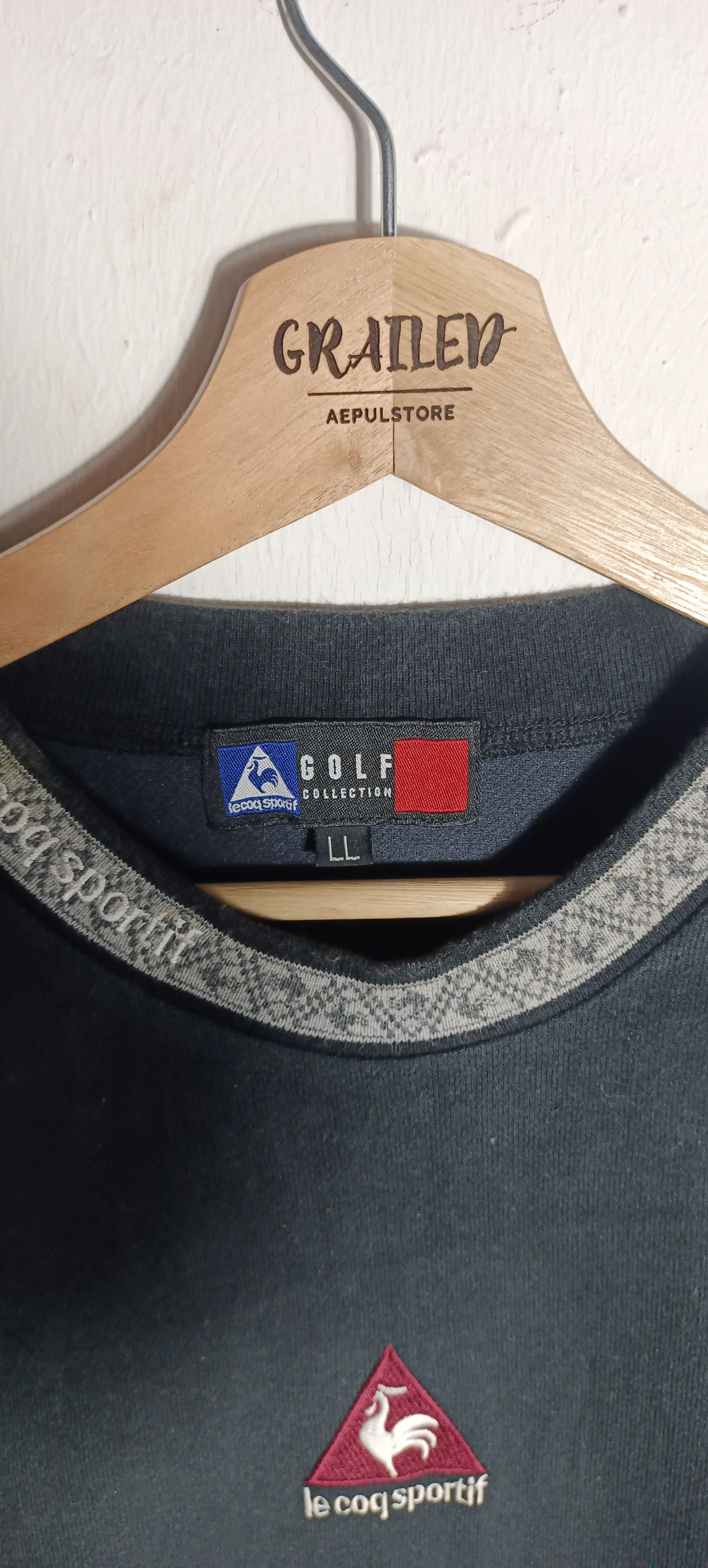 Le Coq Sportif × Vintage PICK Vintage Le Coq Sportif Center Logo Size US XL / EU 56 / 4 - 4 Thumbnail