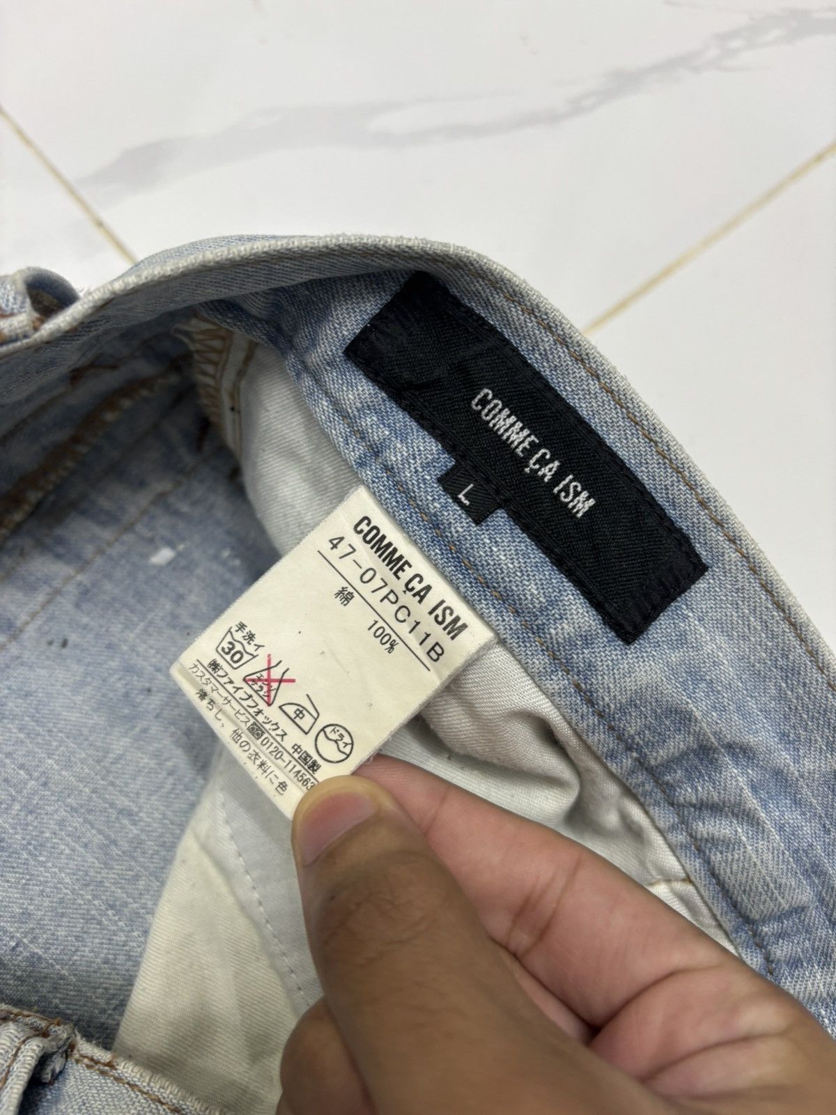 Comme Ca Ism THRASHED Comme Ca Ism Ripped Distressed Denim Jeans I6W9 Lgb Size US 34 / EU 50 - 9 Thumbnail