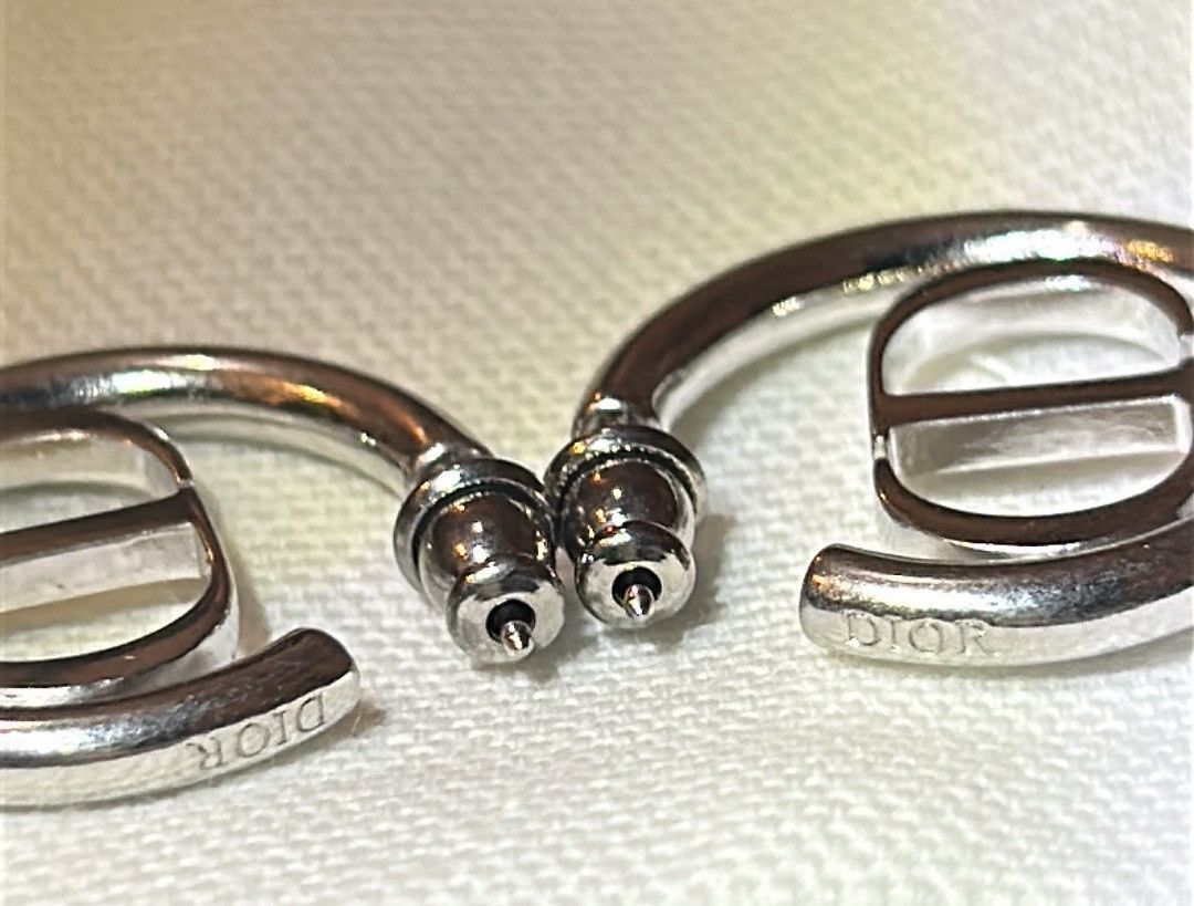 Dior Christian Dior 30 MONTAIGNE EARRINGS Silver-Finish Metal Size ONE SIZE - 7 Thumbnail