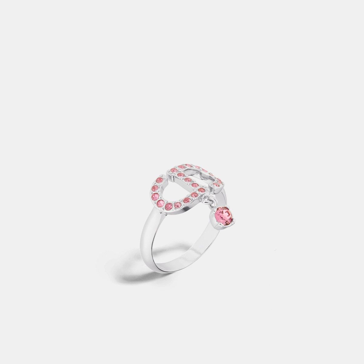 Dior o1bcso1str0126 Size:OS/Petit Cd Ring in Silver/Pink Size ONE SIZE - 1 Thumbnail