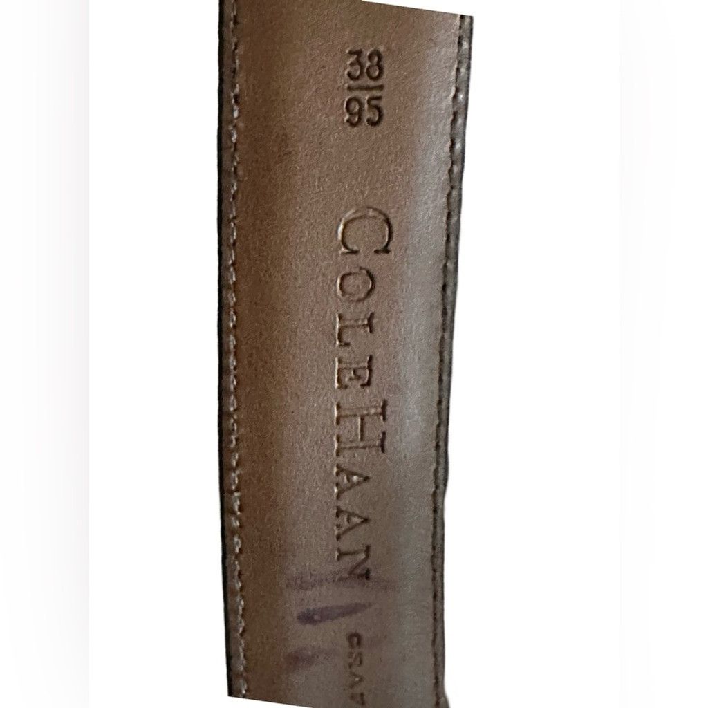 Cole Haan Cole Haan Genuine Leather Dress Belt Brown Men’s 38/95. Size 38 - 7 Thumbnail