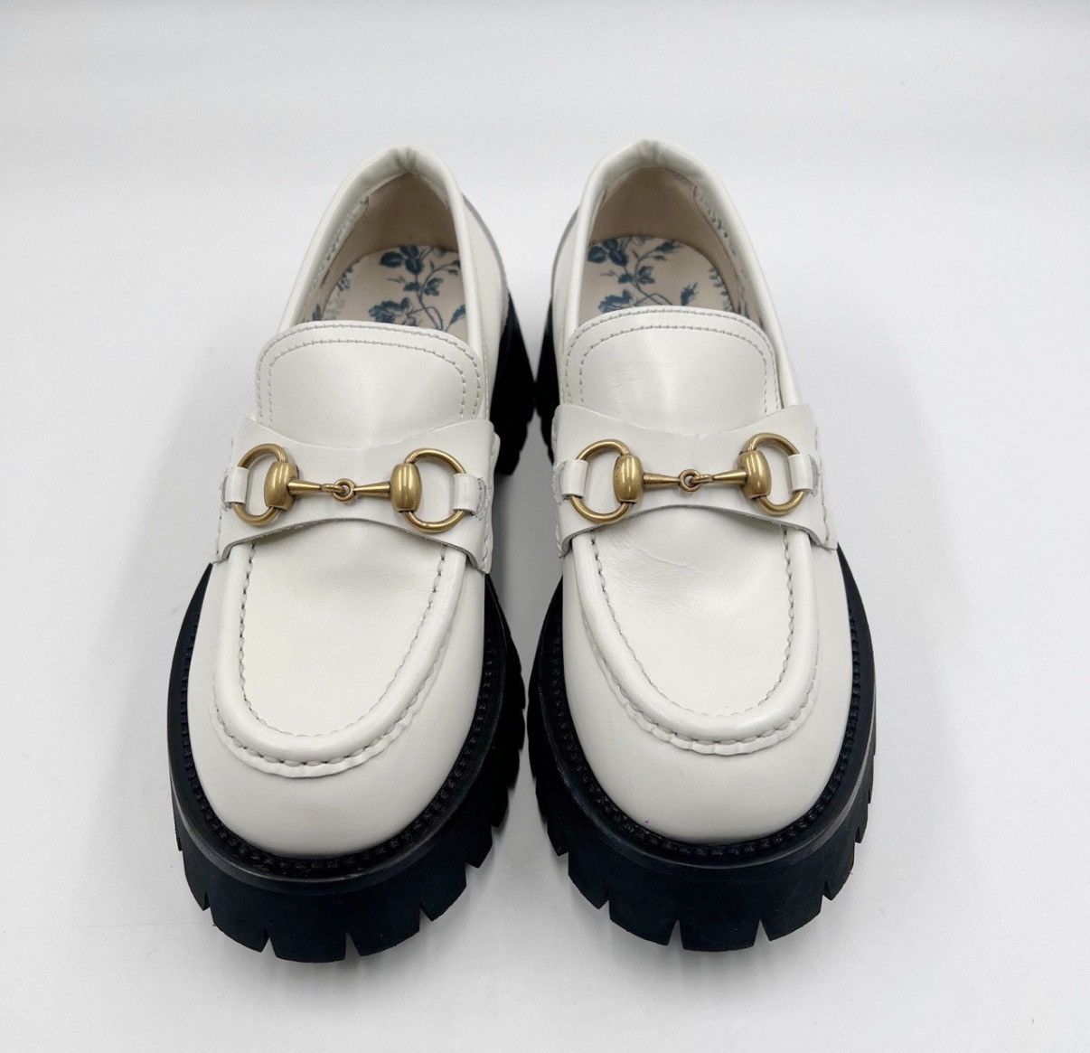 Gucci Gucci/Bee Embroidered Platform Loafers K12 Size US 6 / IT 36 - 2 Thumbnail