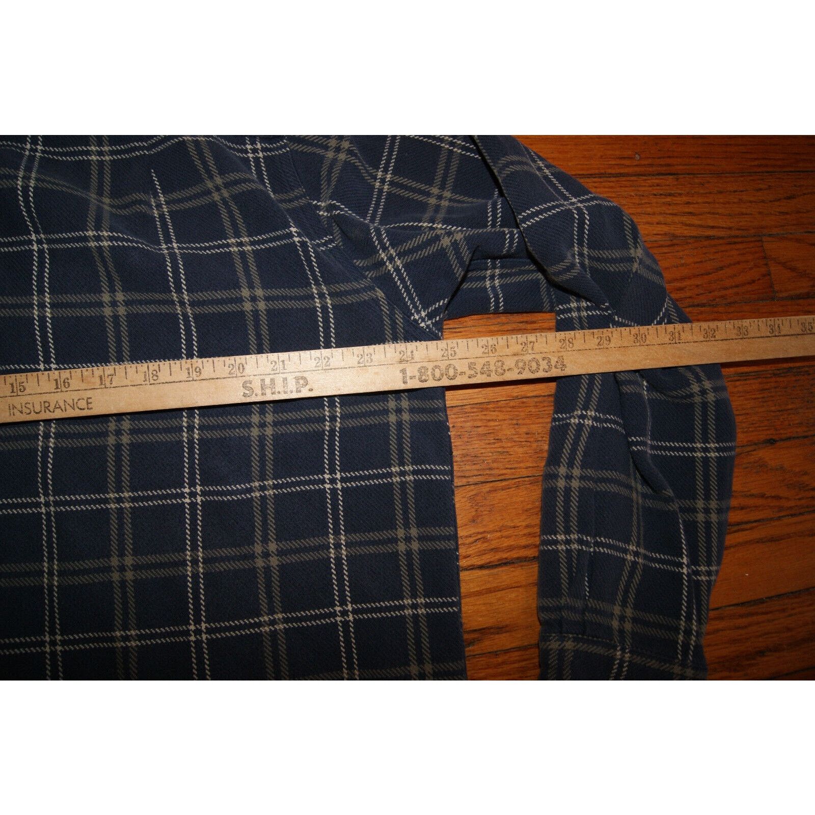 L.L. Bean LL Bean Heavy Cotton Flannel Shirt Large Blue Plaid Cotton Size US L / EU 52-54 / 3 - 8 Thumbnail