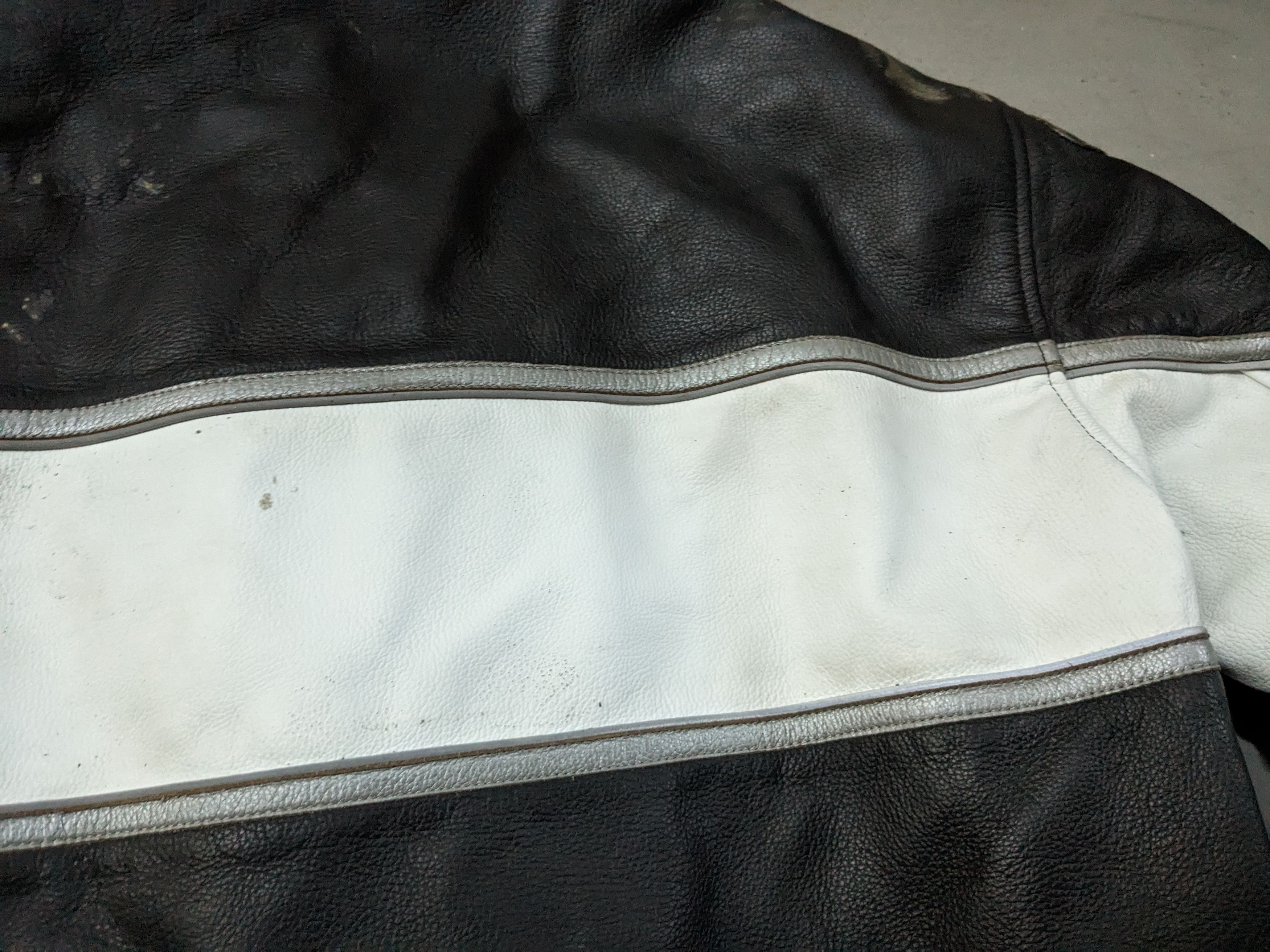 Genuine Leather Vintage Motorcycle Leather Biker Jacket Black White Y2K Size US L / EU 52-54 / 3 - 20 Thumbnail