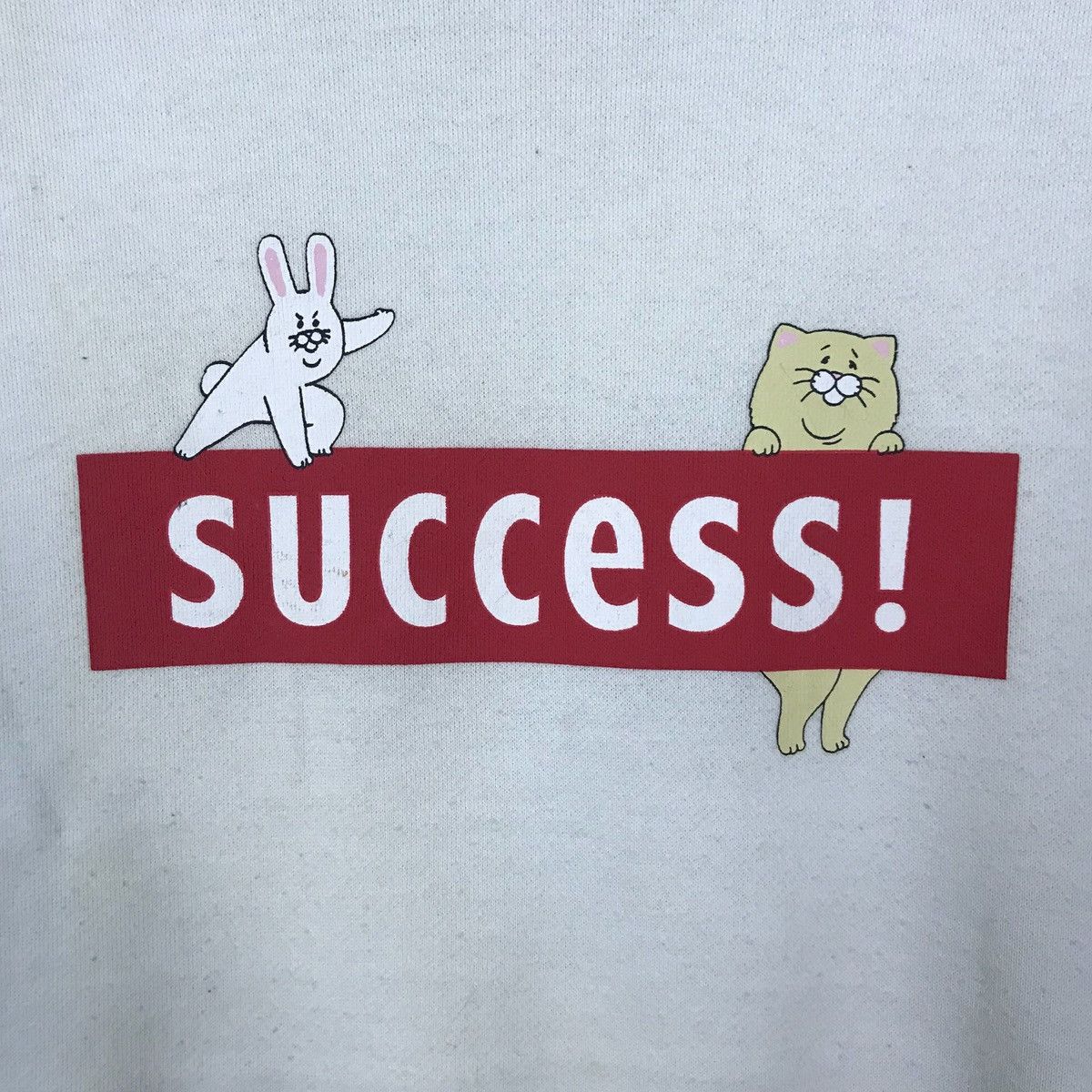 Vintage Vintage Q-Rais Success Spell Out Pullover Jumper Sweatshirt Size US L / EU 52-54 / 3 - 3 Thumbnail