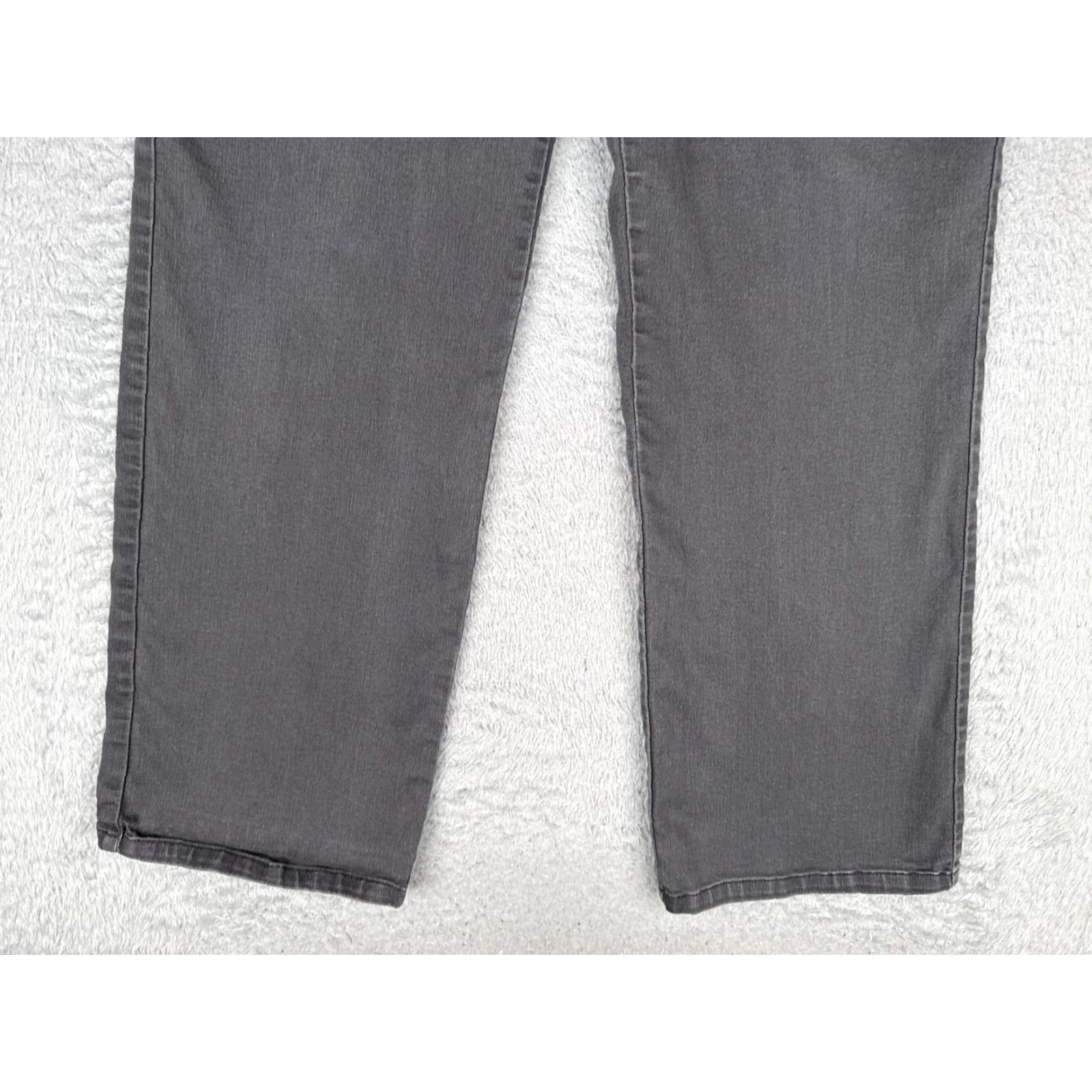 Vintage Women with Control Jeans Womens 16 Charcoal High Rise 34x31 Straight 5-Pocket Denim Cotton Blend Polyester Spandex VH 90s Vintage Womens Size 38" / US 16 / IT 52 - 2 Thumbnail