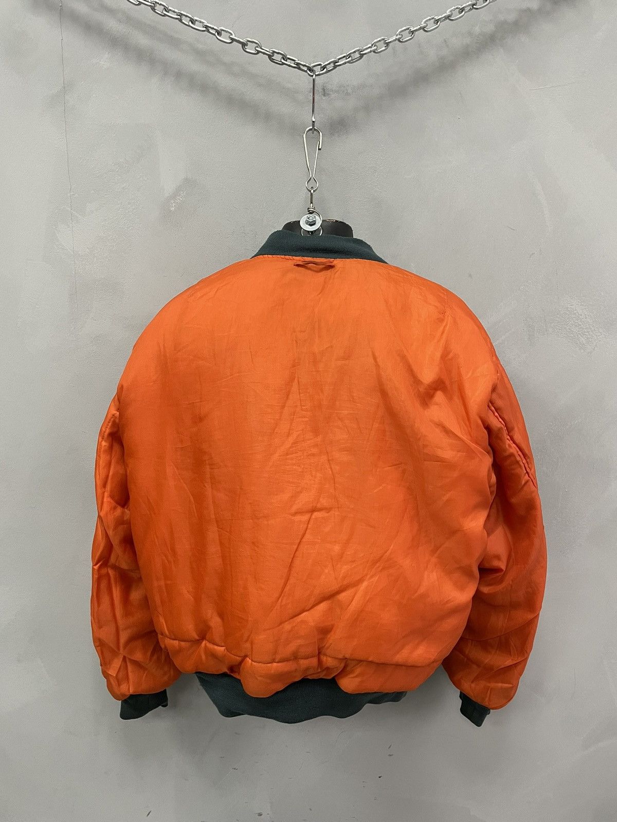 Alpha Industries Vintage Blue MA-1 Bomber balenciaga style Jacket Military Size US L / EU 52-54 / 3 - 13 Thumbnail
