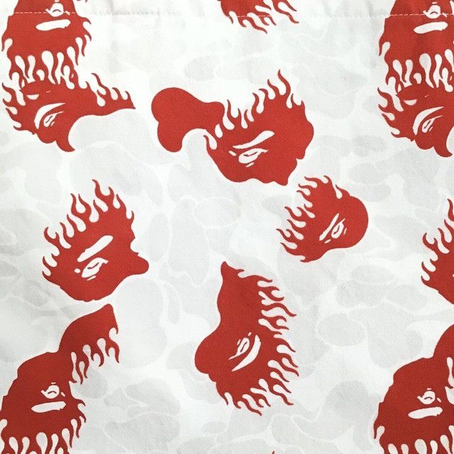 Bape × Nigo BAPE Fire camo tote bag a bathing ape flame NIGO Size ONE SIZE - 2 Thumbnail