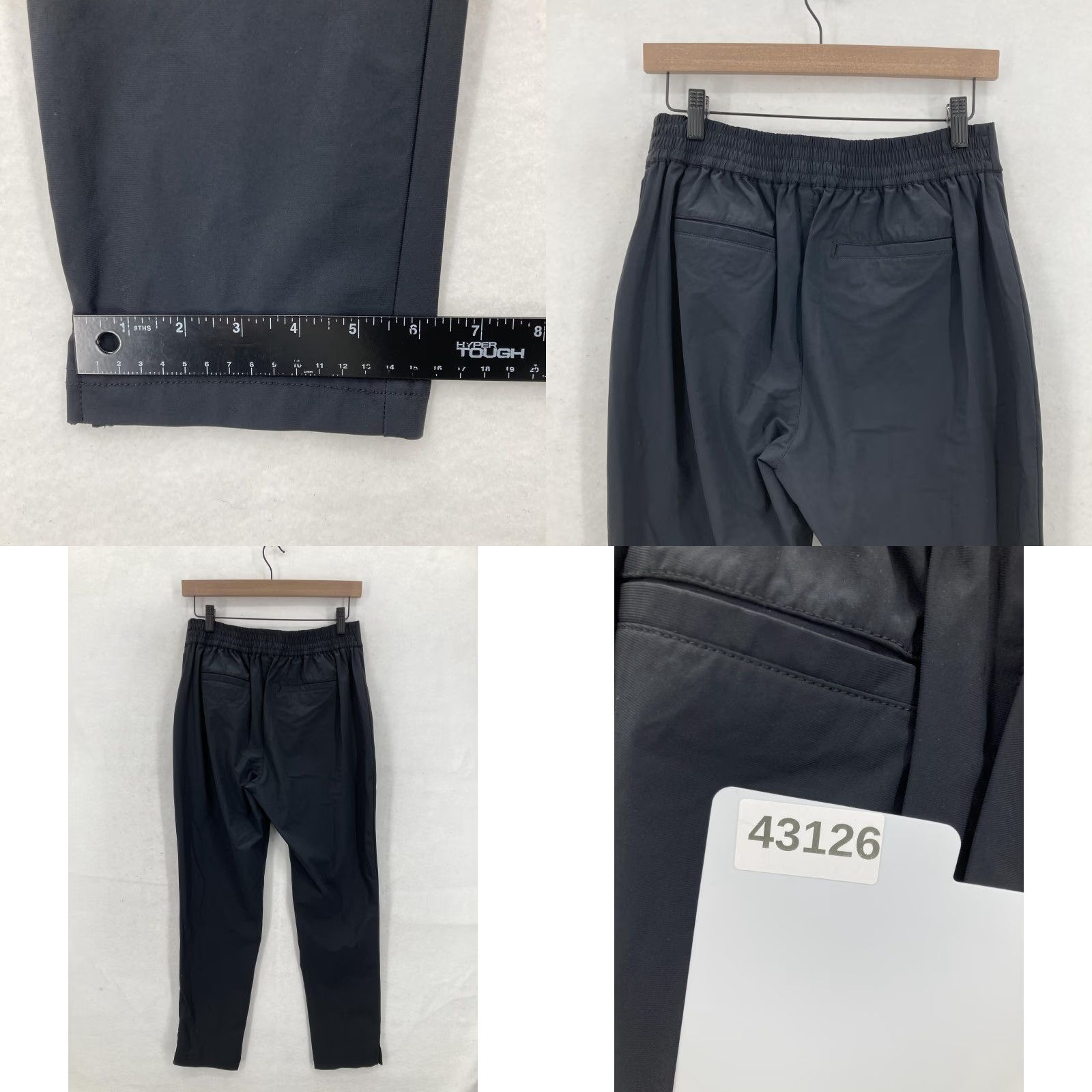 Tommy Bahama Tommy Bahama Pants Womens Black Elastic Zip Pocket Ankle Tapered 28in Inseam Nylon Spandex Golf & Tennis Pockets Preppy Size 32" / US 10 / IT 46 - 8 Thumbnail
