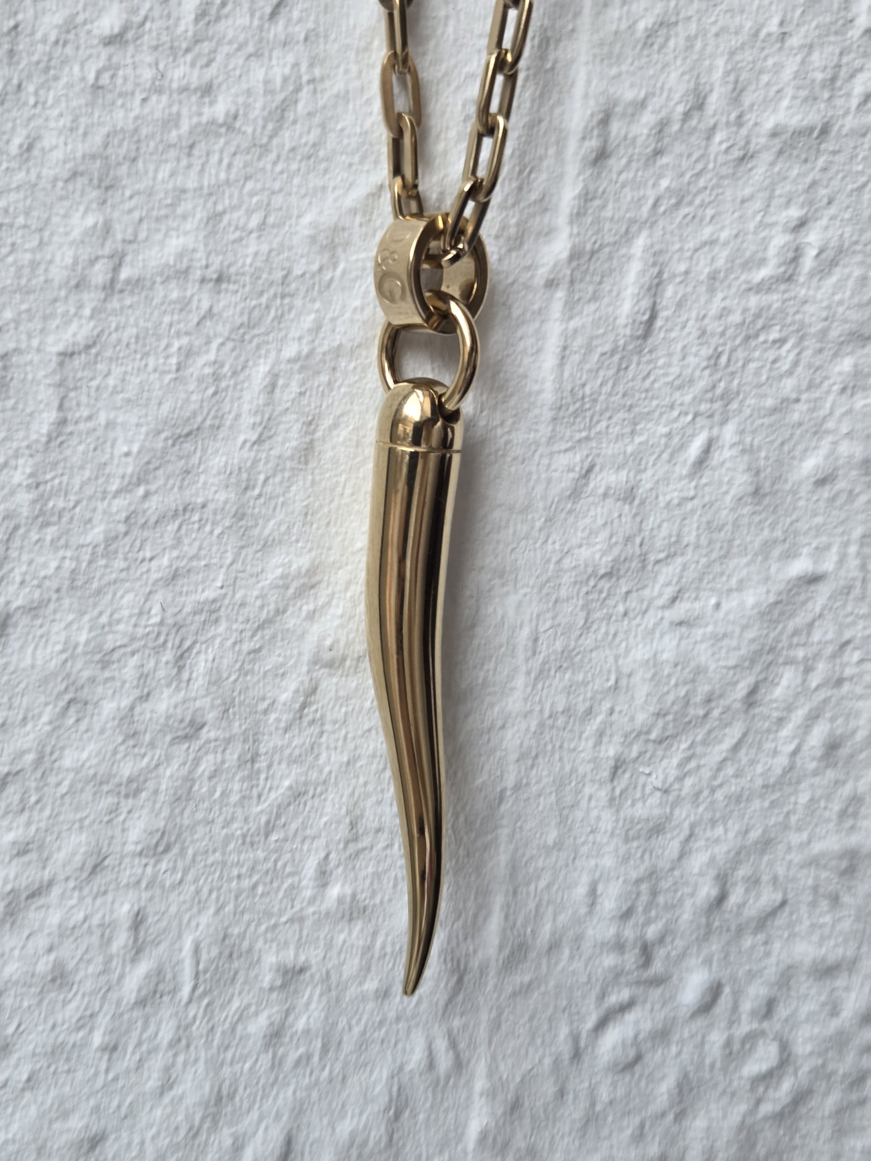 Dolce & Gabbana Dolce & Gabbana golden fang necklace Size ONE SIZE - 2 Thumbnail