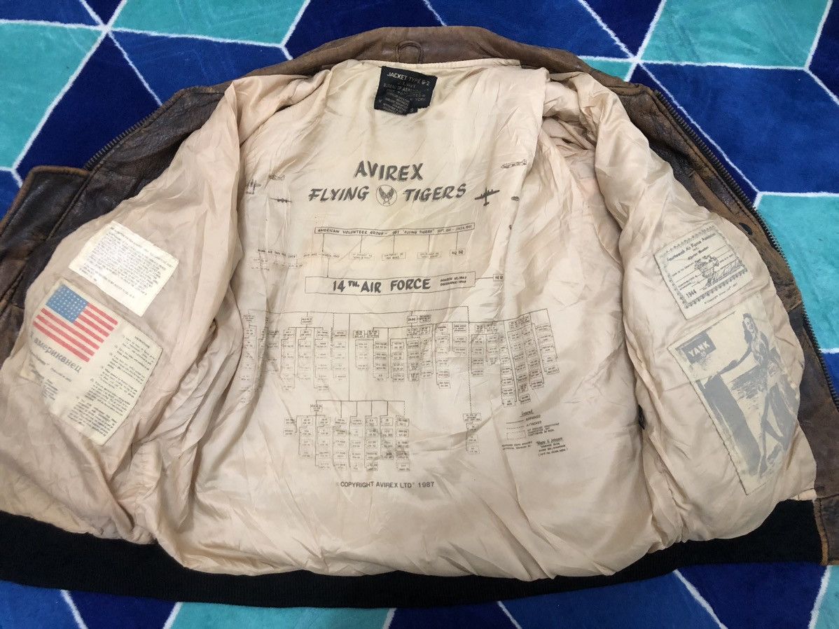 Avirex AVIREX 1980s Vintage Short Leather Bomber Flight JacketBrown Size US M / EU 48-50 / 2 - 3 Thumbnail