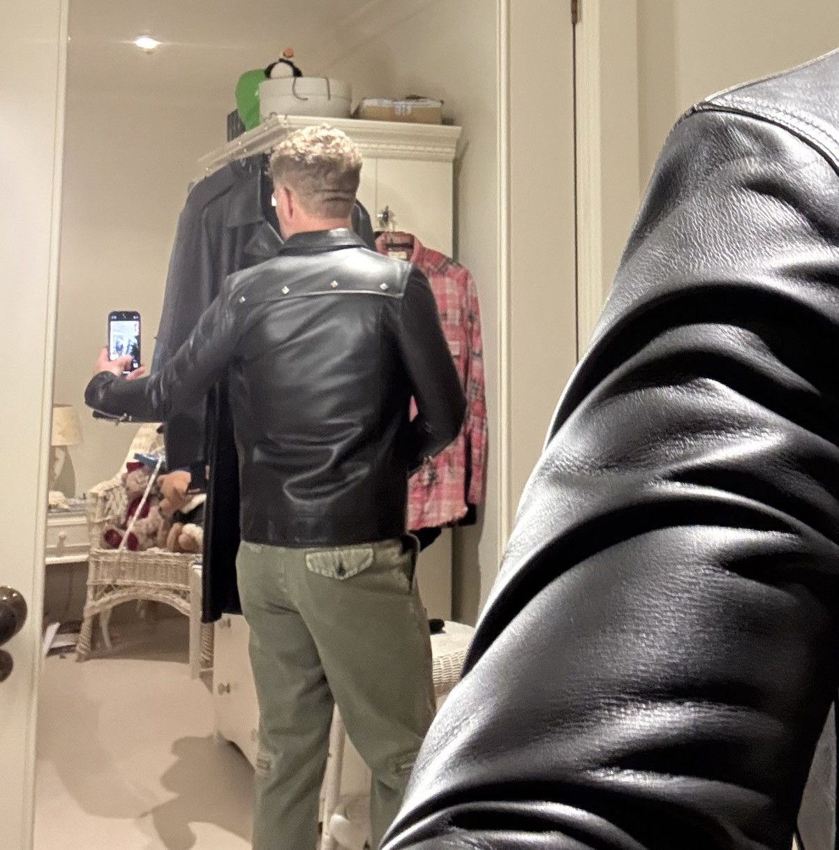Undercover Grail Undercover leather studded trucker jacket 3 S M biker Size US M / EU 48-50 / 2 - 4 Thumbnail