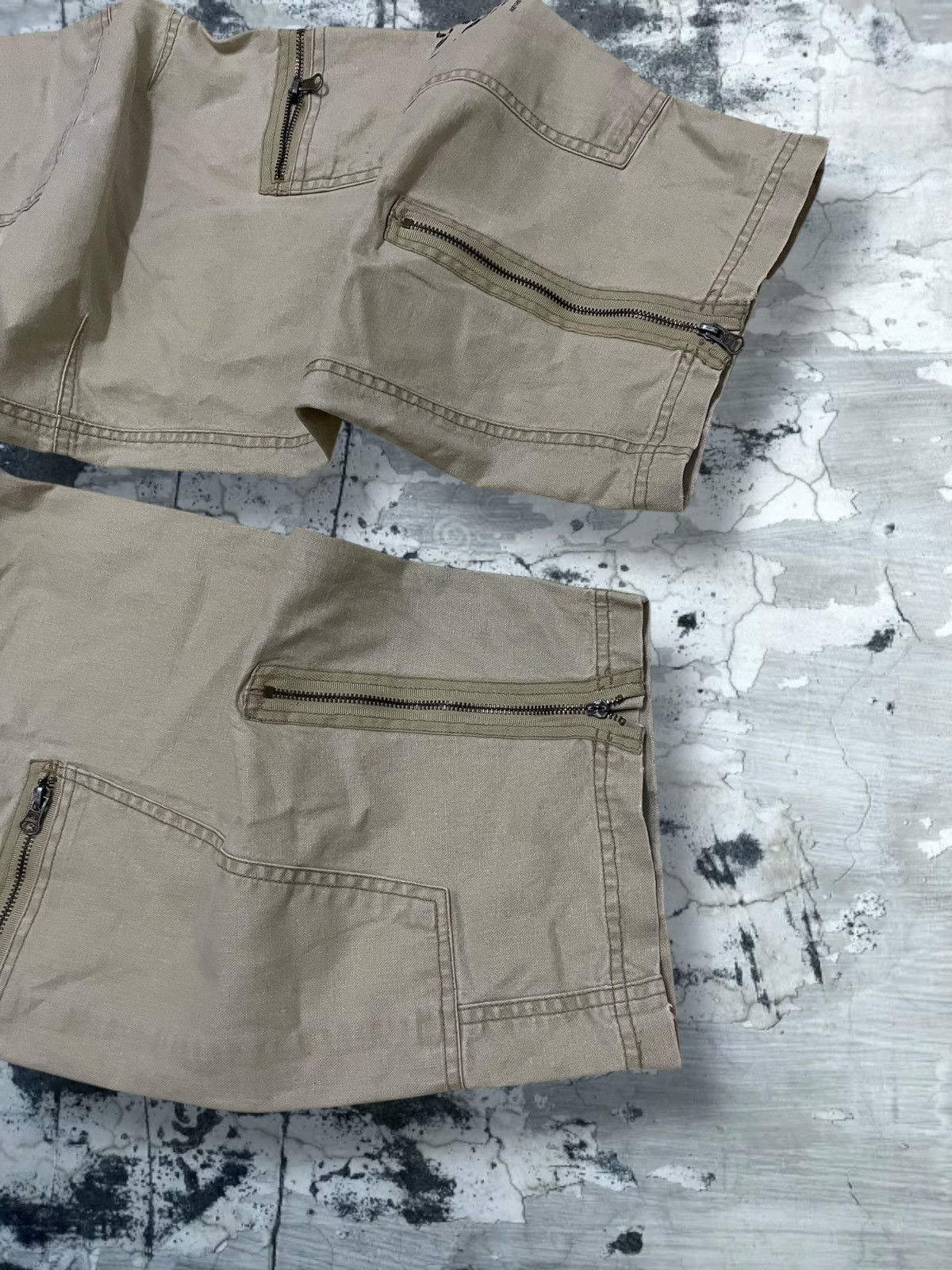 Japanese Brand Vintage 1990s Og Japan Designer OTB Tactical War Baggy Pant Size US 31 - 5 Thumbnail