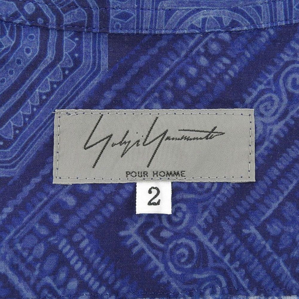 Yohji Yamamoto yohji yamamoto pour homme allover pattern open collar shirt Size US M / EU 48-50 / 2 - 4 Thumbnail