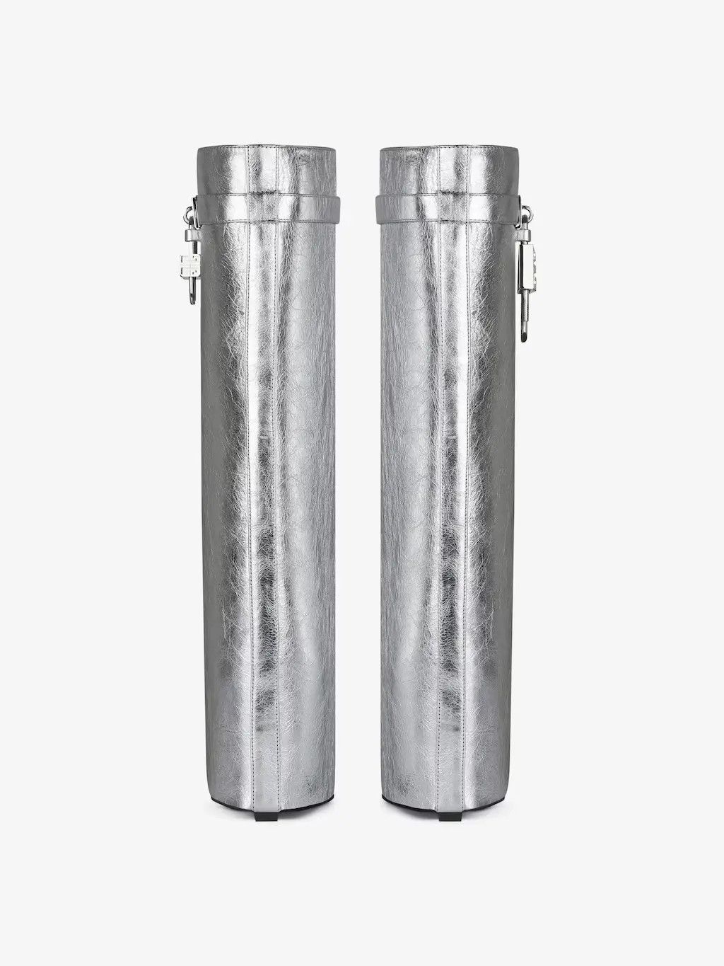 Givenchy o1srvl11e0525 Shark Lock Pant Boots 90mm in Silver Size US 10 / IT 40 - 6 Thumbnail