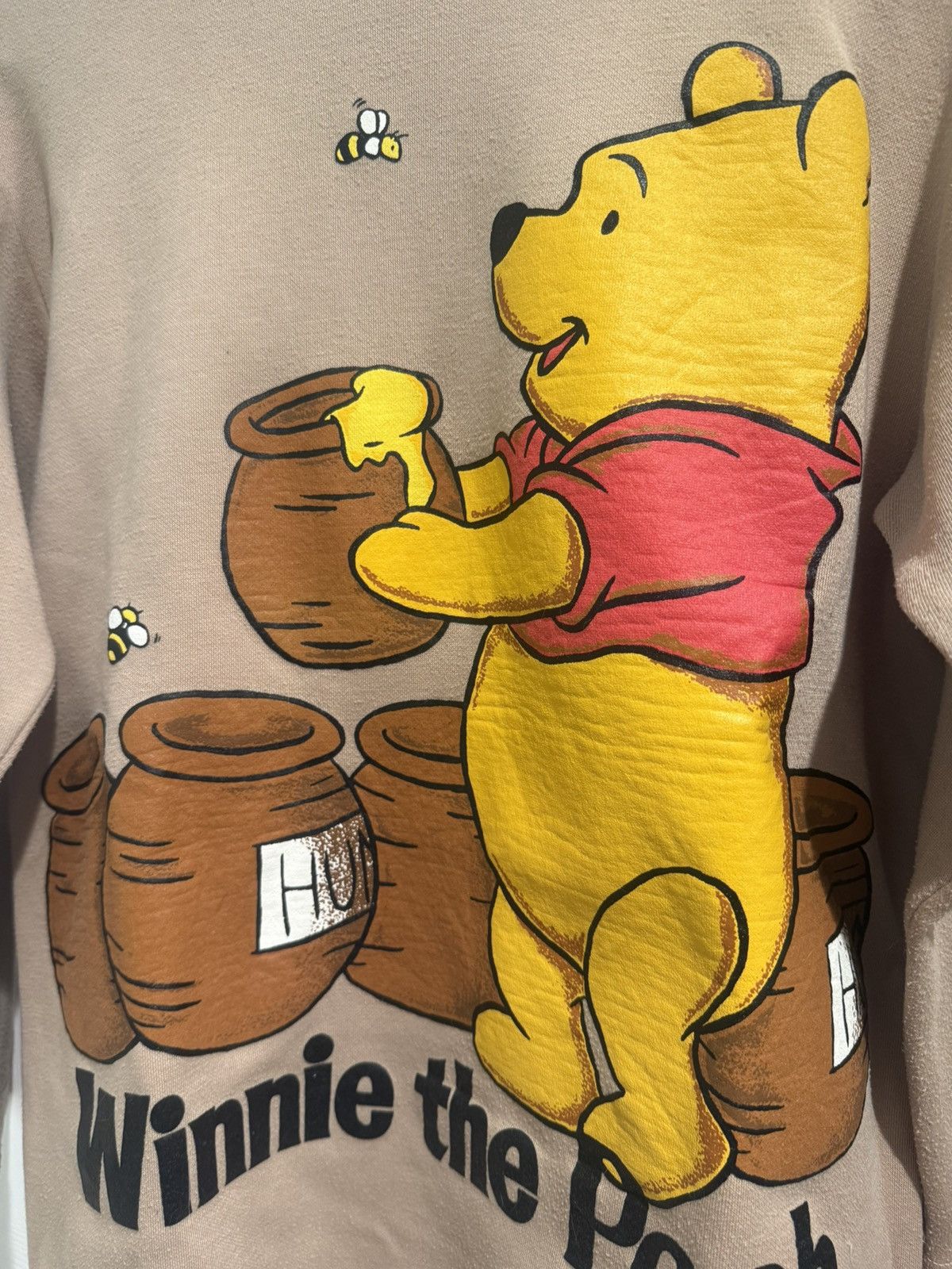 Disney Beige Winnie the Pooh Disney Crewneck Size L / US 10 / IT 46 - 2 Thumbnail