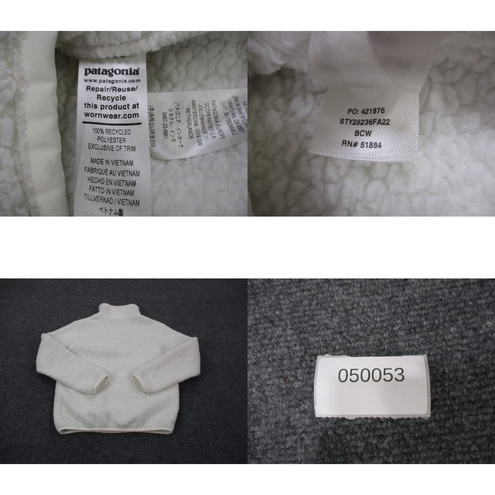 Patagonia Patagonia Jacket Women S White Sherpa Fleece Outdoor Hiking Camping 25236 Size S / US 4 / IT 40 - 8 Thumbnail