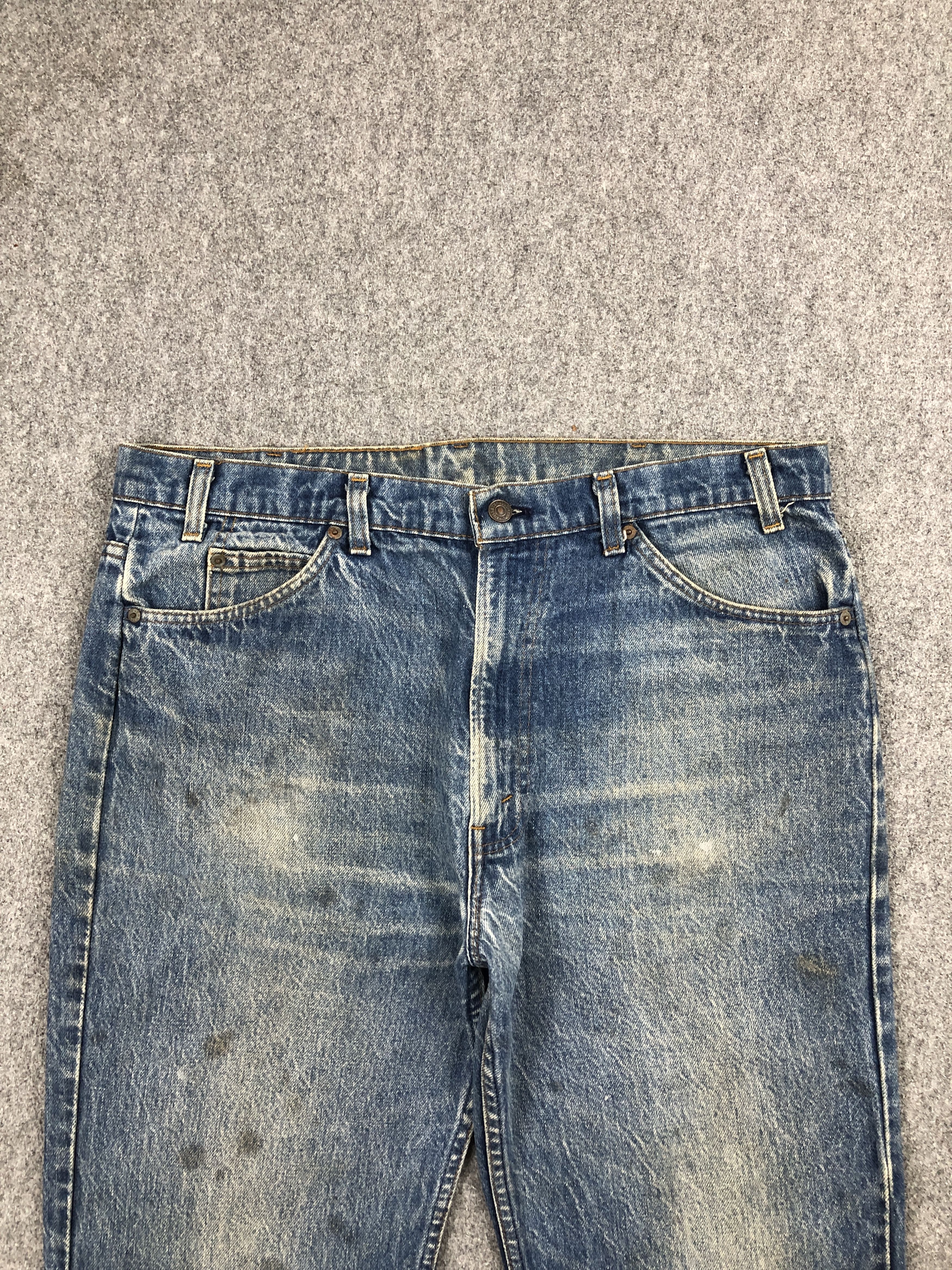 Levi's Vintage 80s Levis 517 Flared Bootcut Orange Tab Jeans DP2428 Size US 37 - 2 Thumbnail