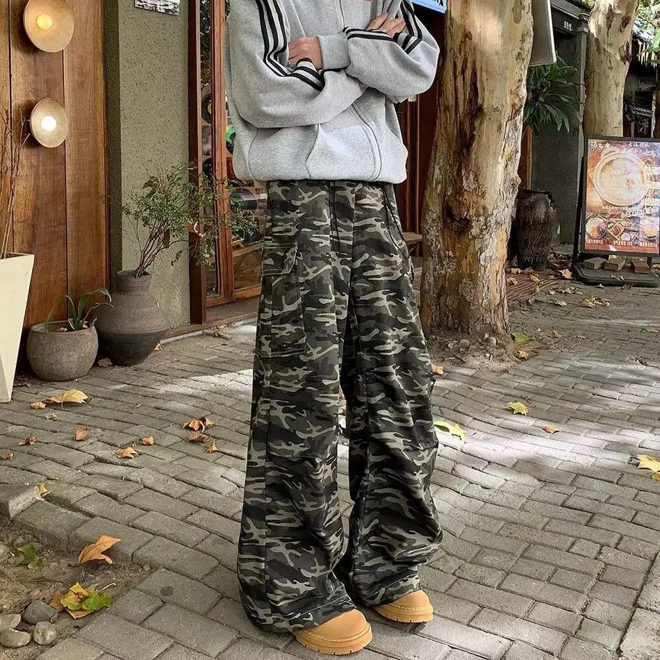 Japanese Brand Retro hip-hop loose camouflage casual jeans Size US 32 / EU 48 - 6 Thumbnail
