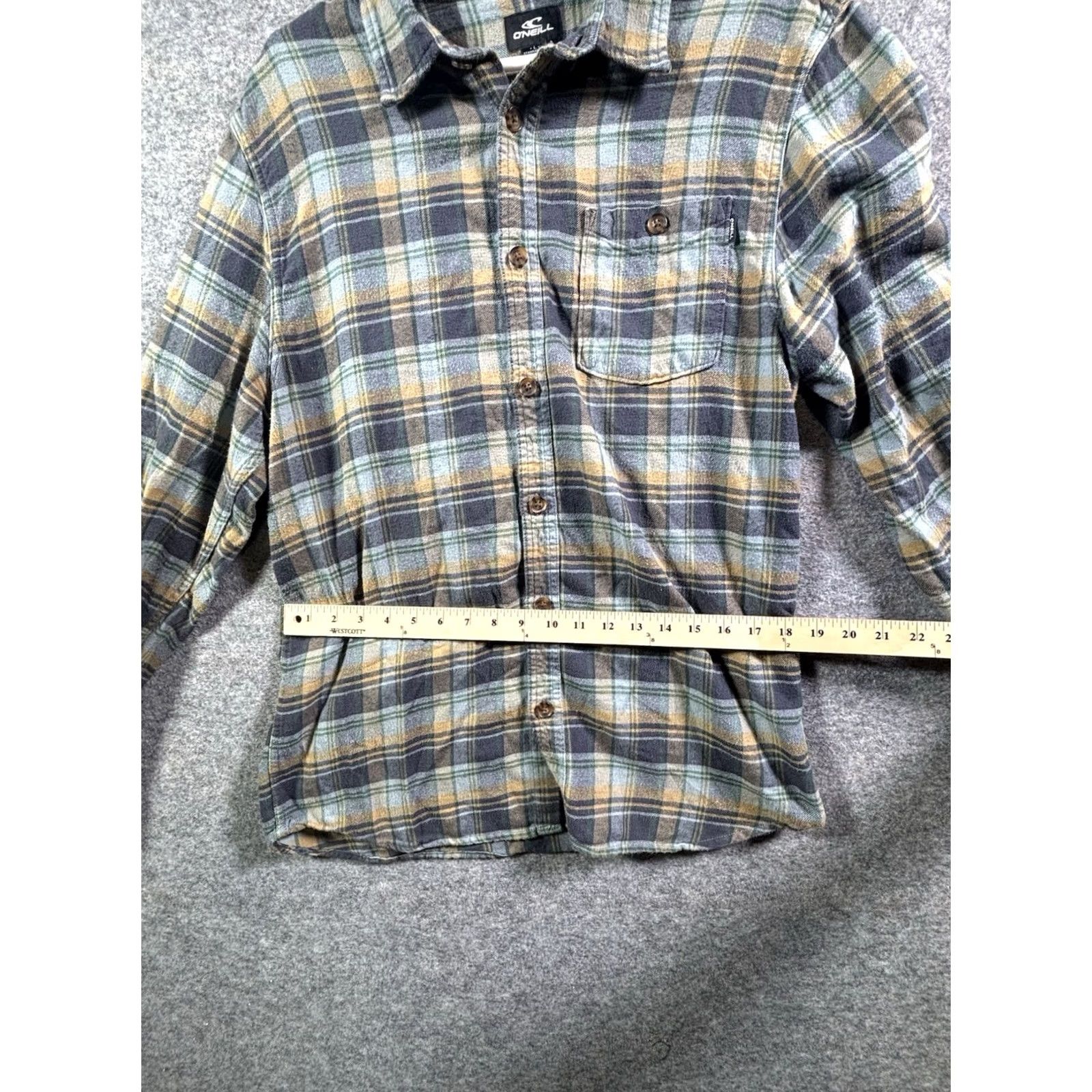 O'Neill O'Neill Mens Button-Down Long Sleeve Flannel Outdoor Workwear Size Large Size US L / EU 52-54 / 3 - 3 Thumbnail