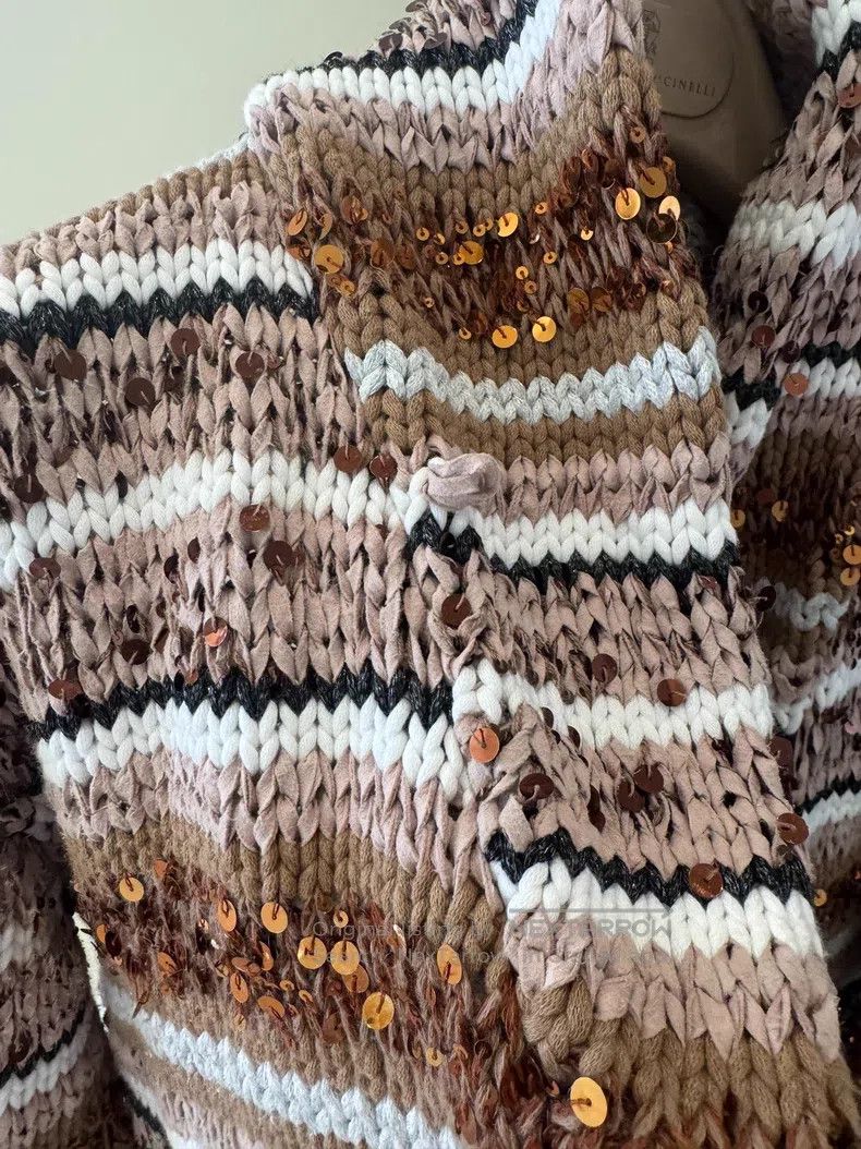Brunello Cucinelli Brunello Cucinelli Glitter Cardigan Jacket Size XS / US 0-2 / IT 36-38 - 3 Thumbnail